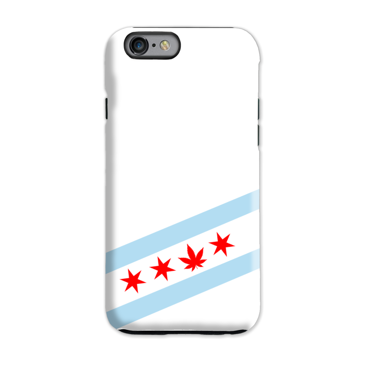 Chicago Flag Single Pot Leaf Tough Phone Case