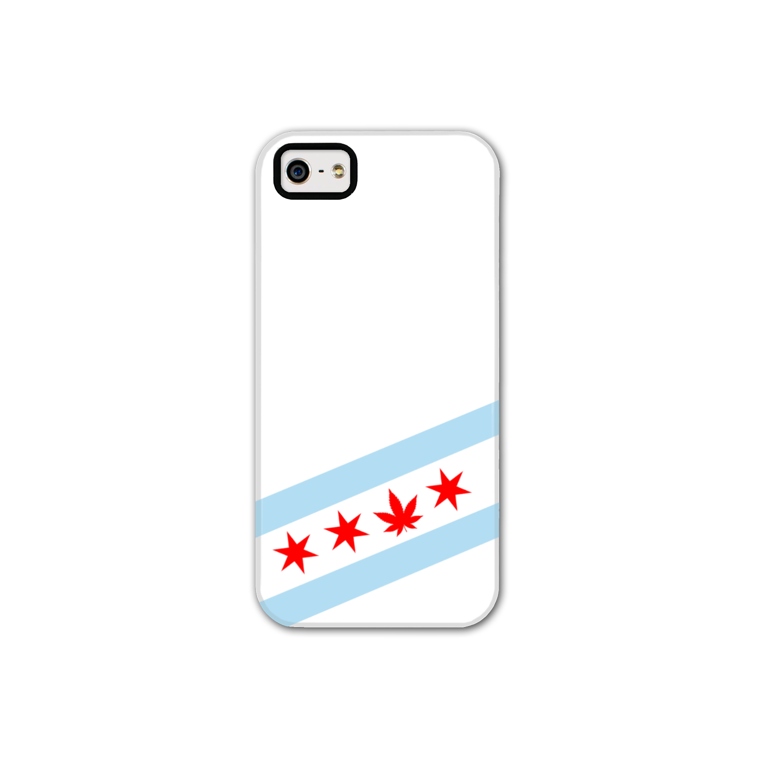 Chicago Flag Single Pot Leaf Tough Phone Case