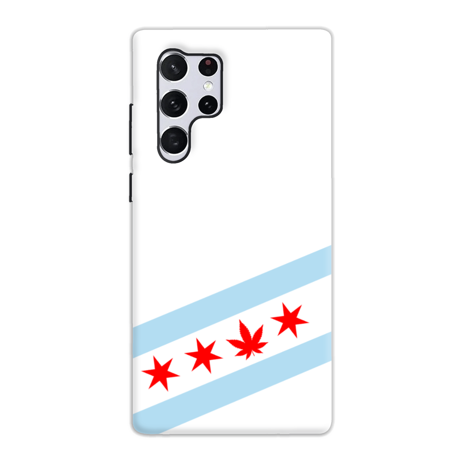 Chicago Flag Single Pot Leaf Tough Phone Case