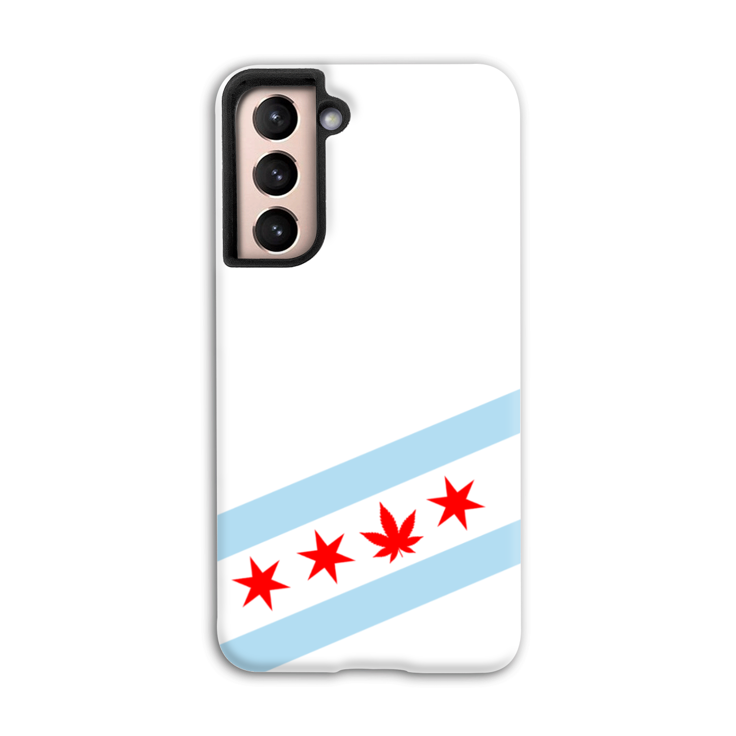 Chicago Flag Single Pot Leaf Tough Phone Case
