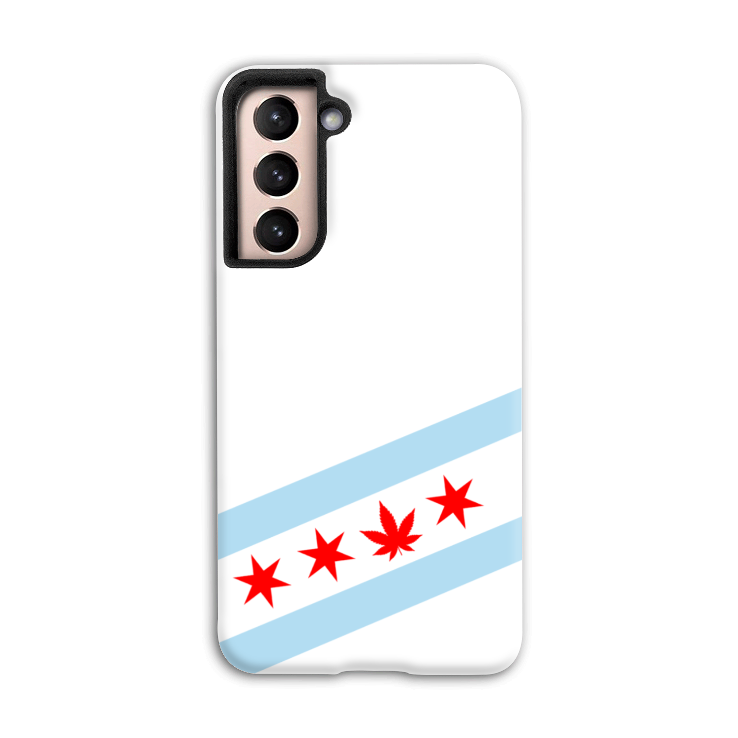 Chicago Flag Single Pot Leaf Tough Phone Case