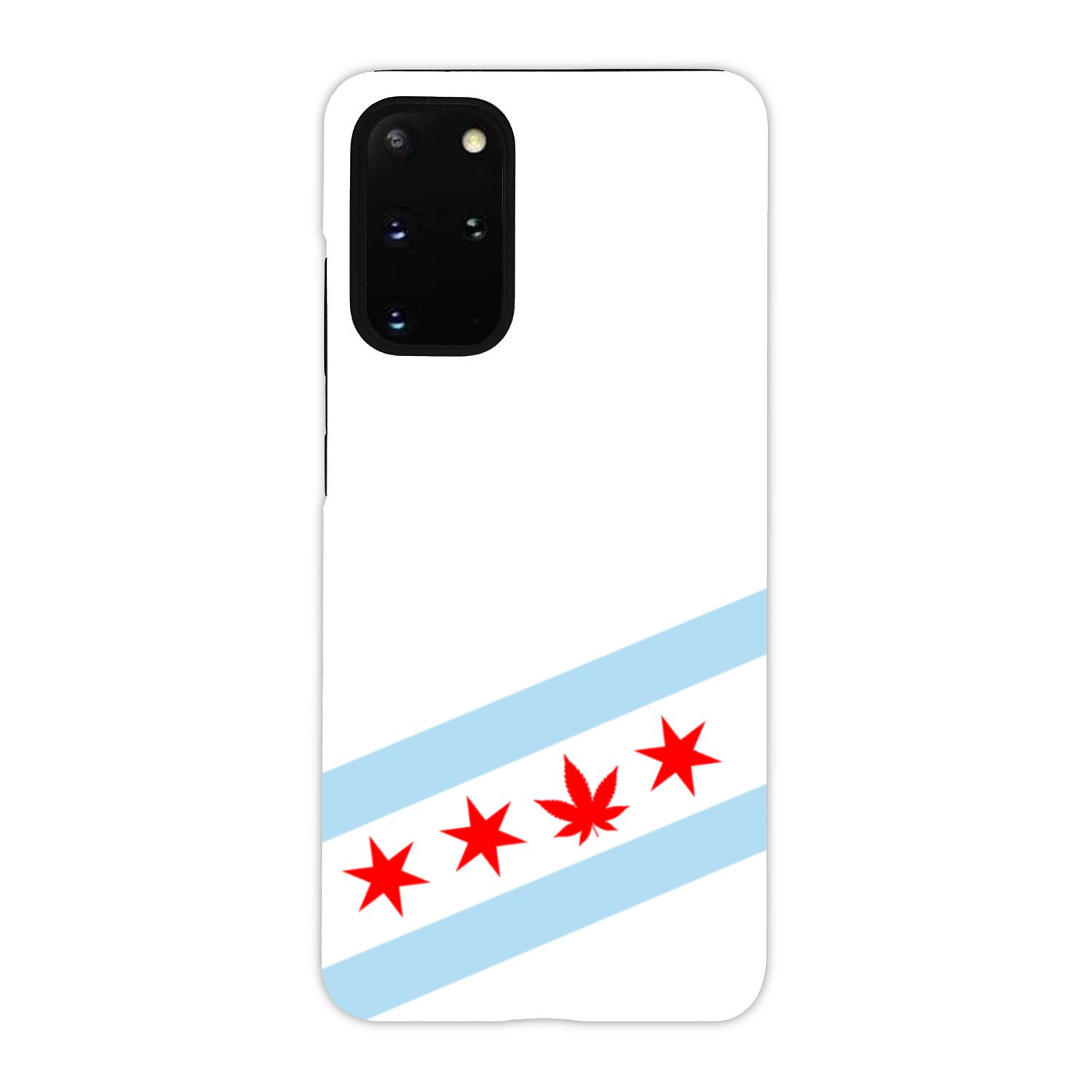 Chicago Flag Single Pot Leaf Tough Phone Case