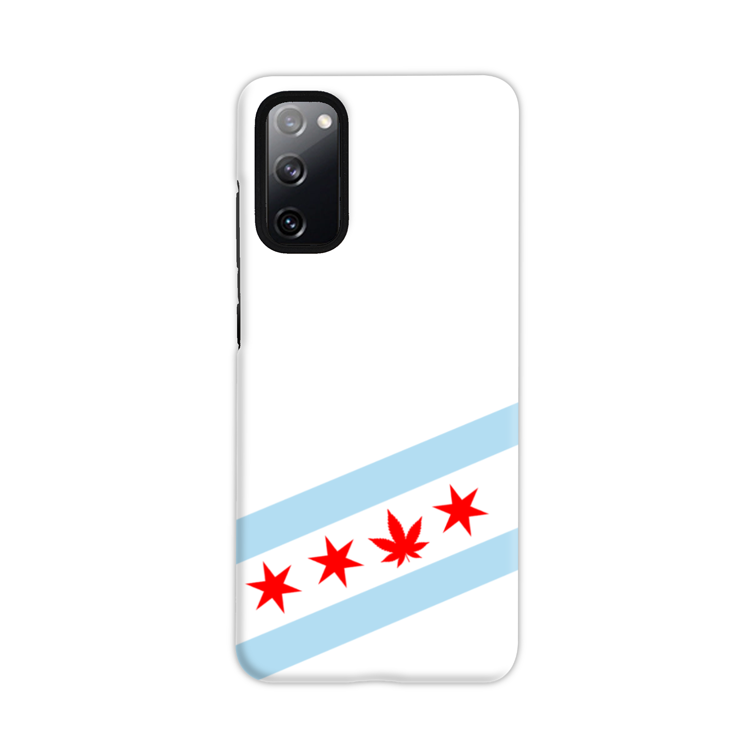 Chicago Flag Single Pot Leaf Tough Phone Case