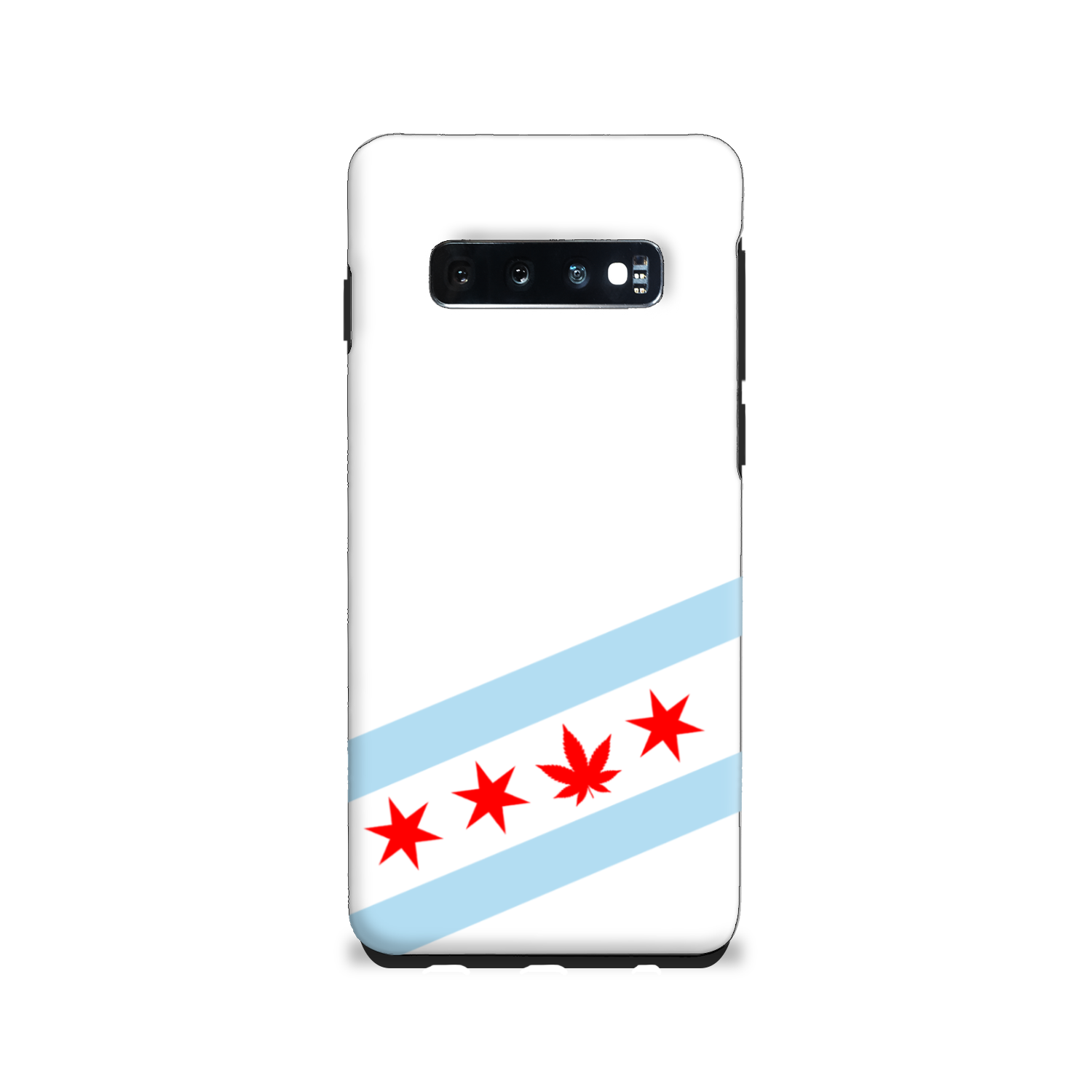 Chicago Flag Single Pot Leaf Tough Phone Case