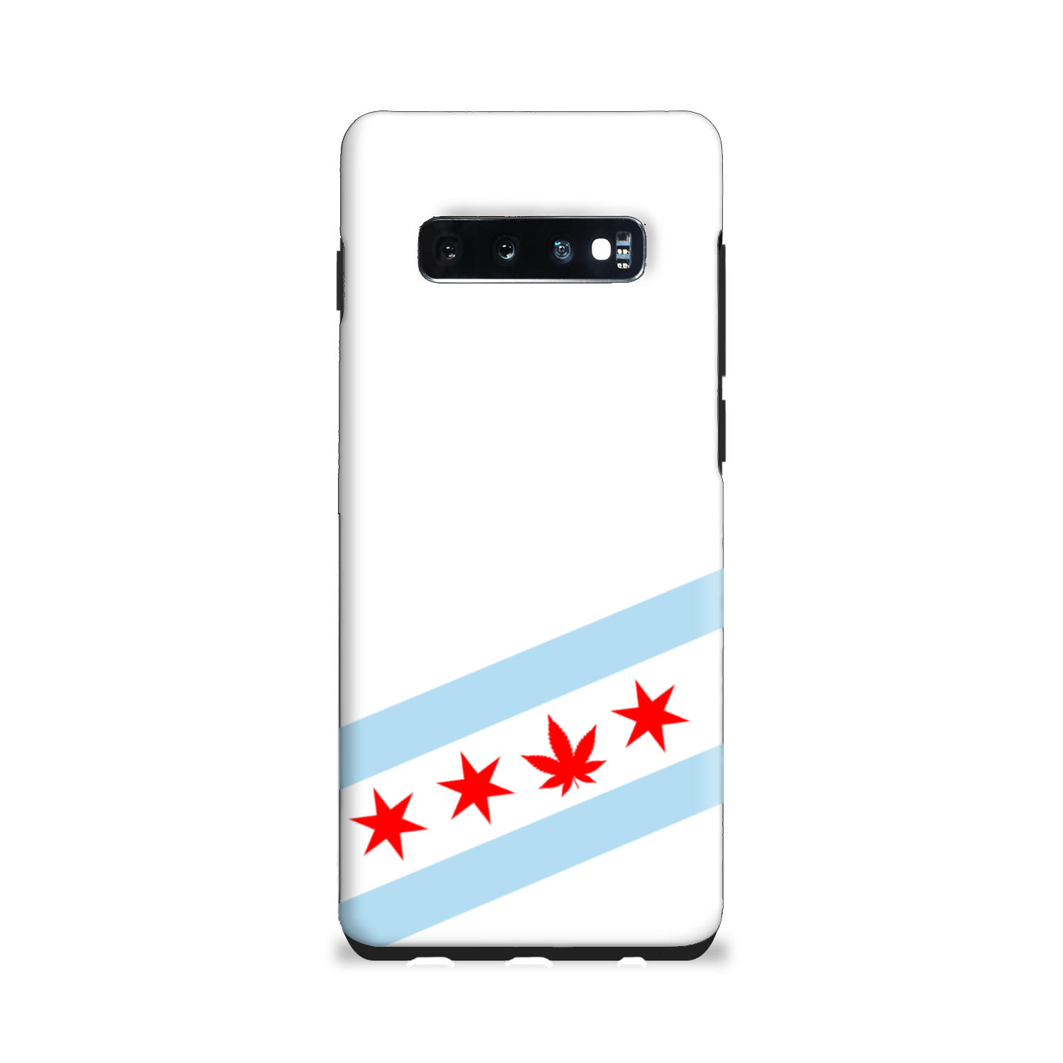 Chicago Flag Single Pot Leaf Tough Phone Case