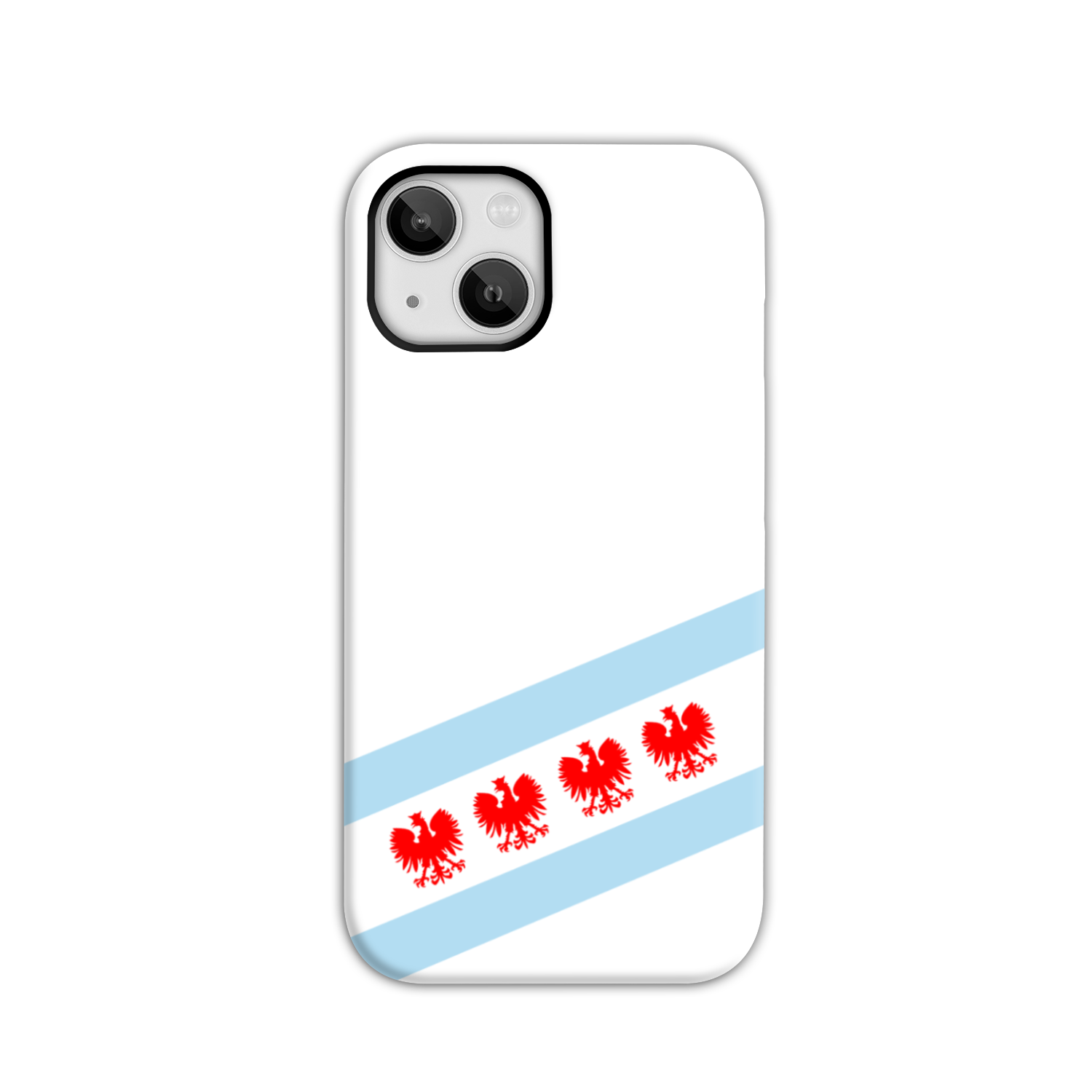 Chicago Flag Polish Four Eagle Tough Phone Case