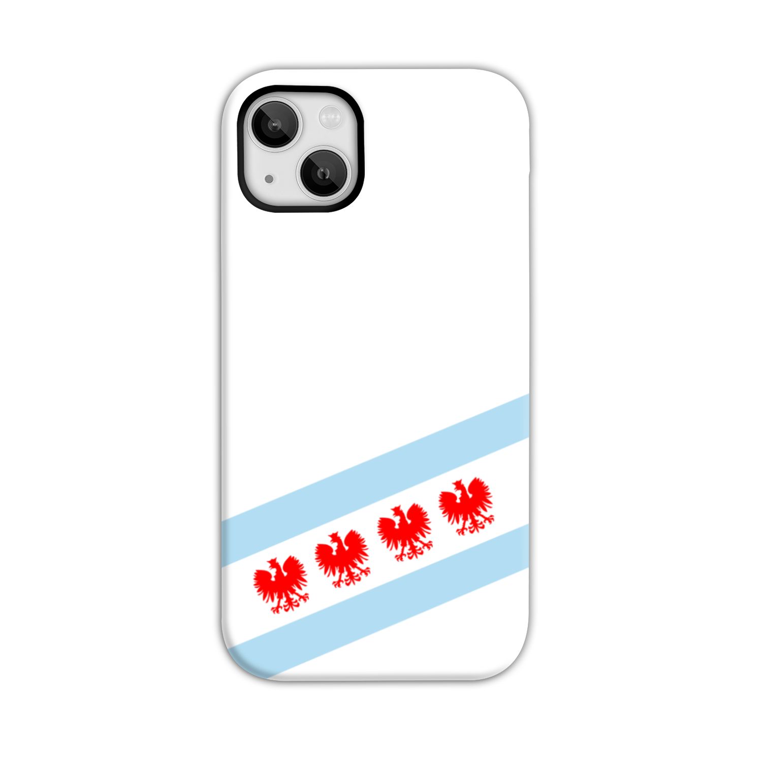 Chicago Flag Polish Four Eagle Tough Phone Case