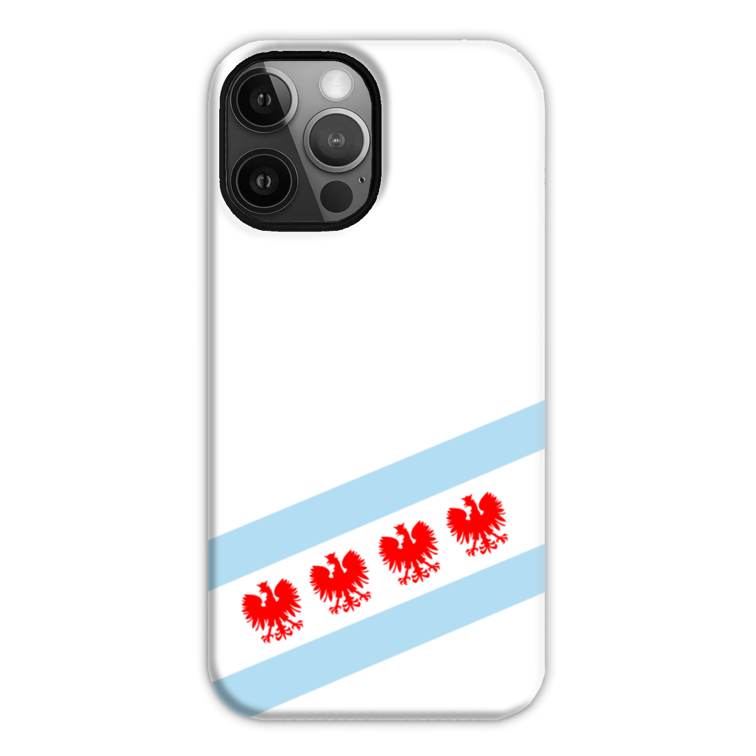 Chicago Flag Polish Four Eagle Tough Phone Case