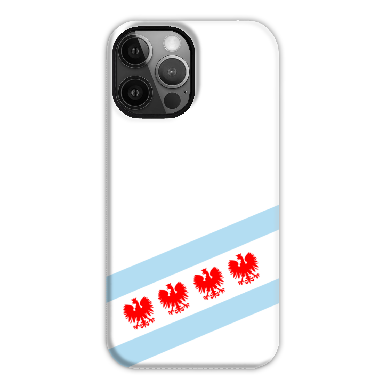 Chicago Flag Polish Four Eagle Tough Phone Case