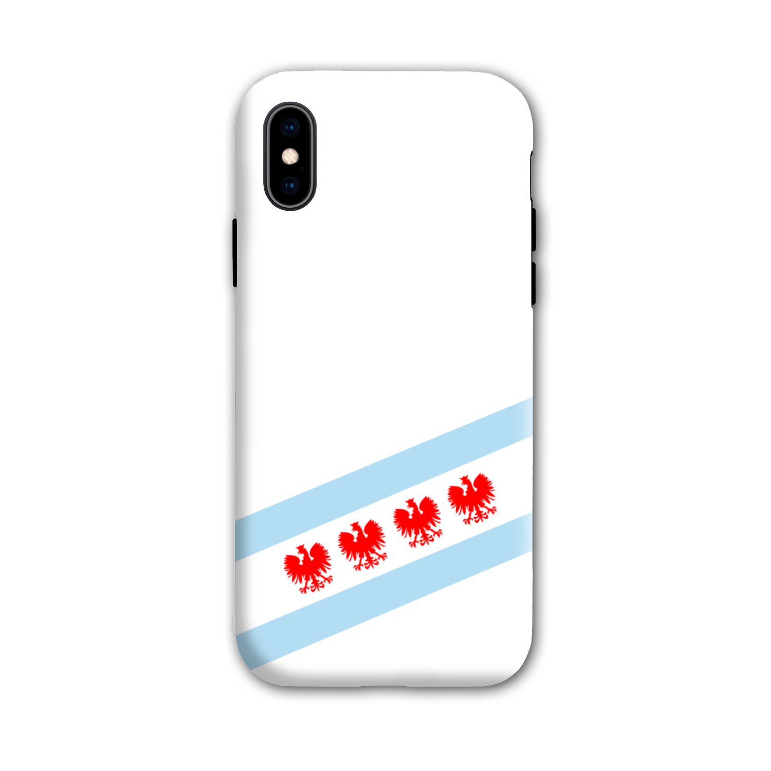 Chicago Flag Polish Four Eagle Tough Phone Case