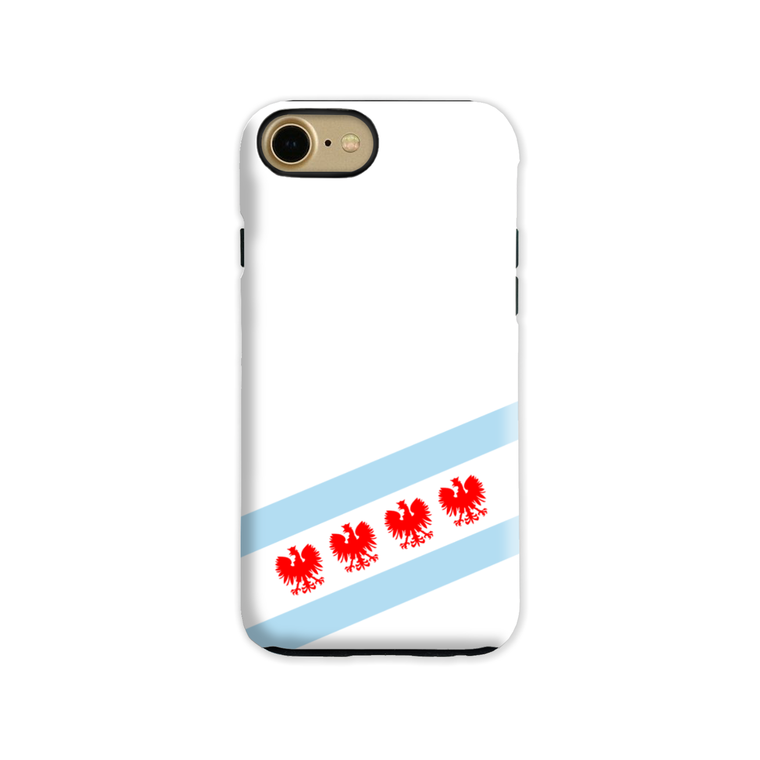 Chicago Flag Polish Four Eagle Tough Phone Case