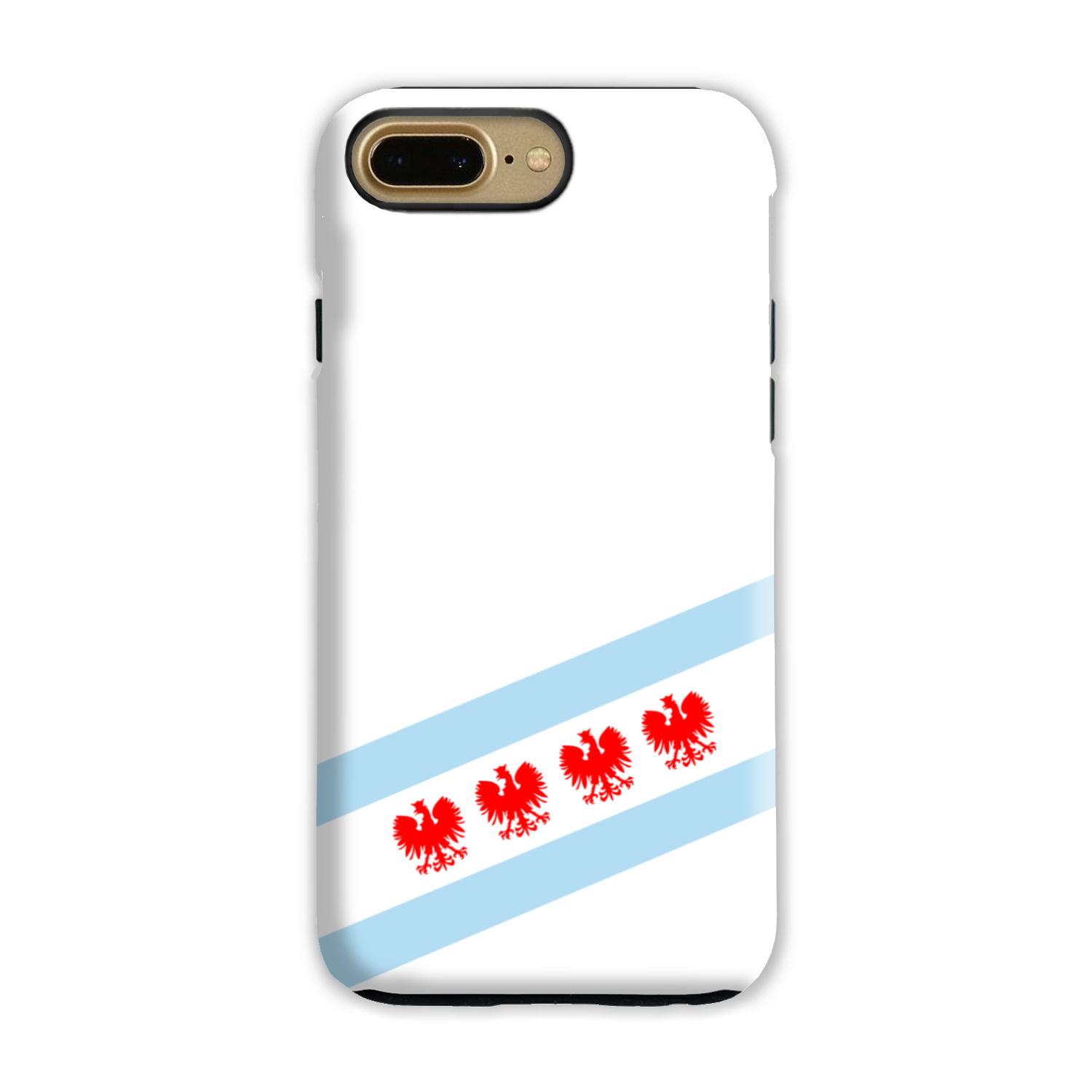 Chicago Flag Polish Four Eagle Tough Phone Case