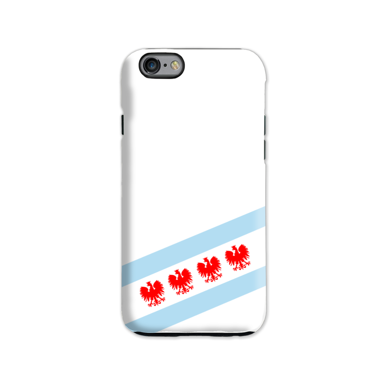 Chicago Flag Polish Four Eagle Tough Phone Case