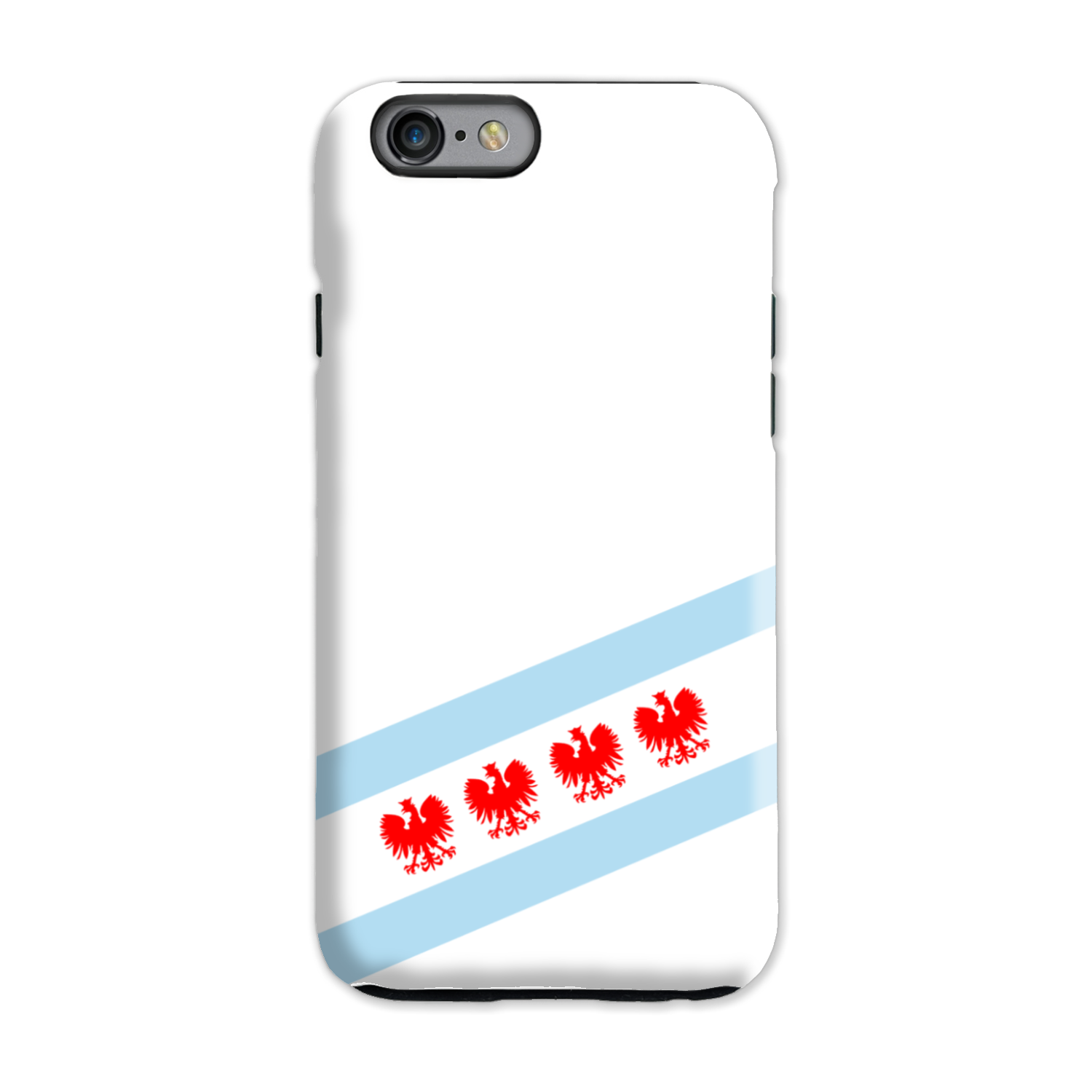 Chicago Flag Polish Four Eagle Tough Phone Case