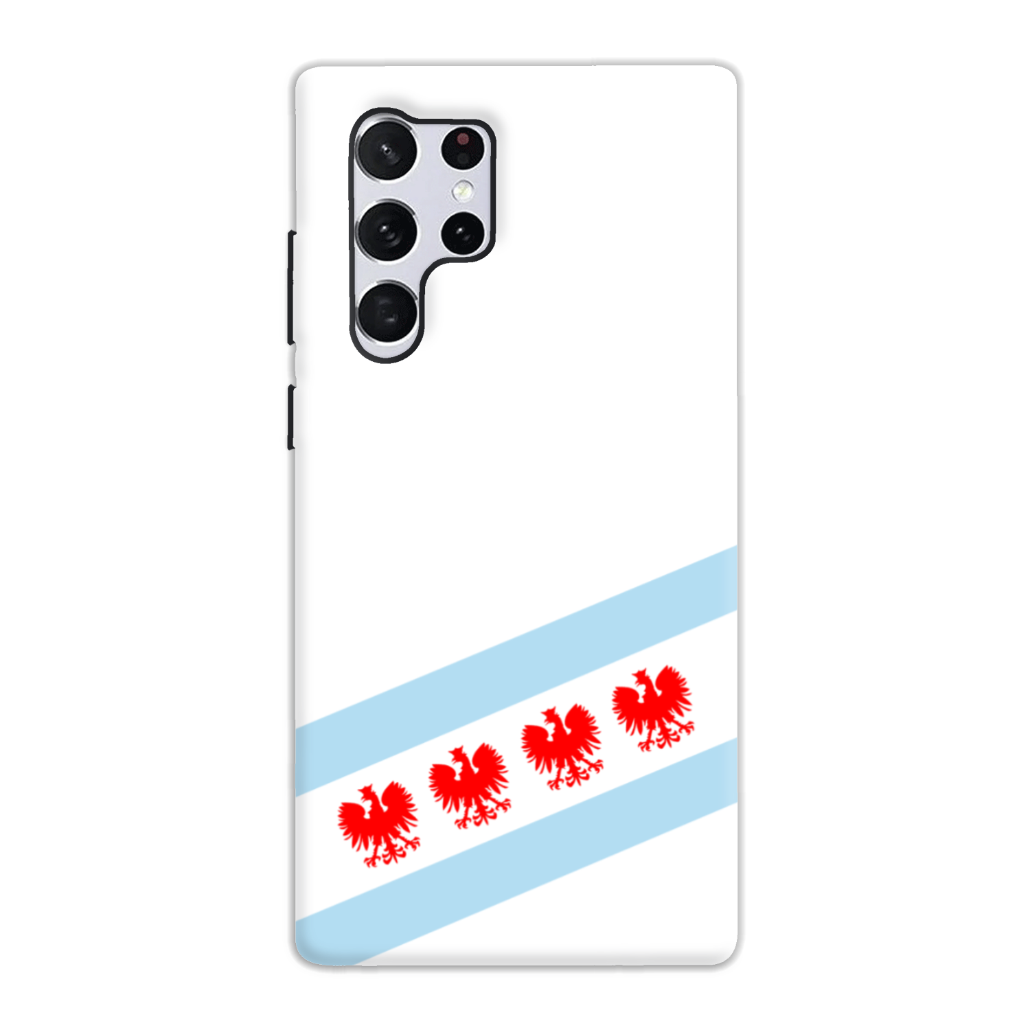Chicago Flag Polish Four Eagle Tough Phone Case