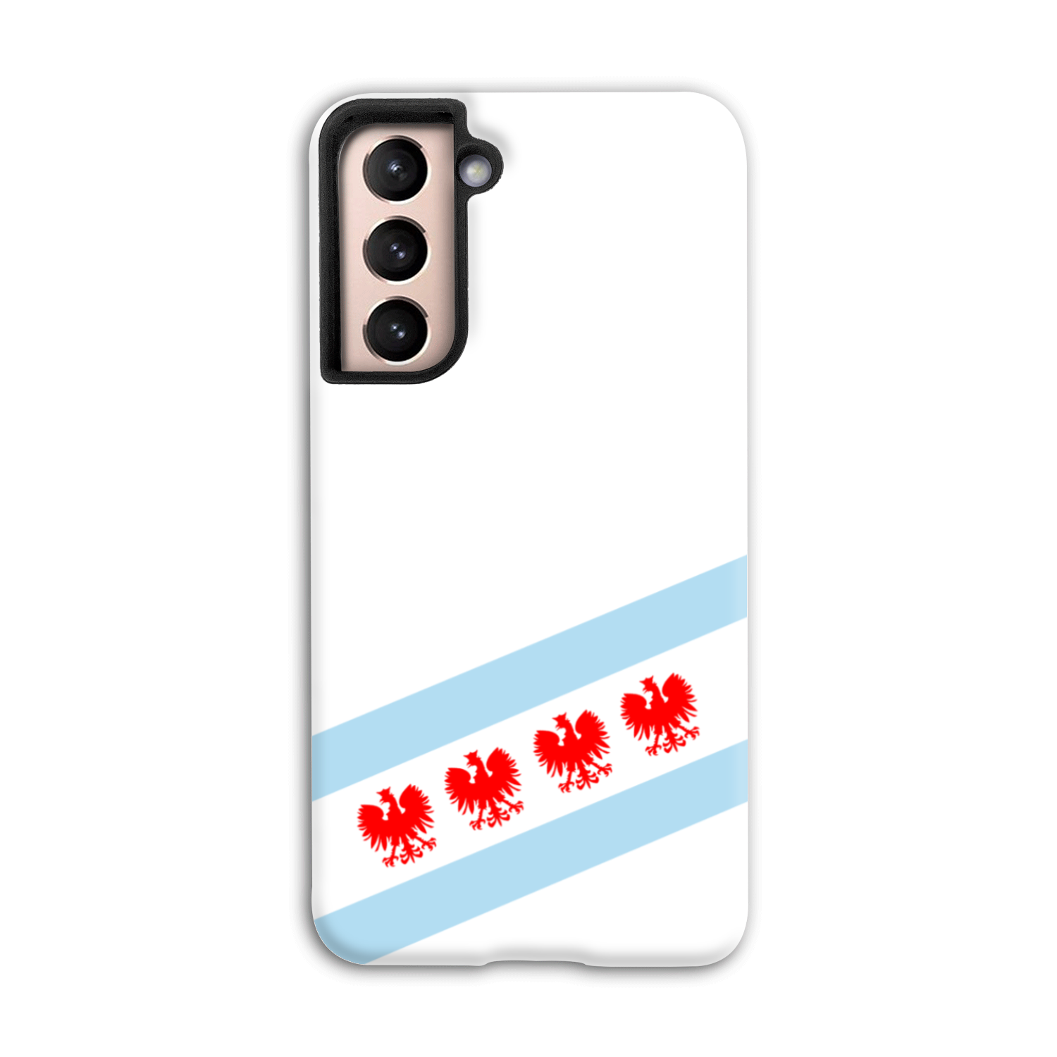 Chicago Flag Polish Four Eagle Tough Phone Case