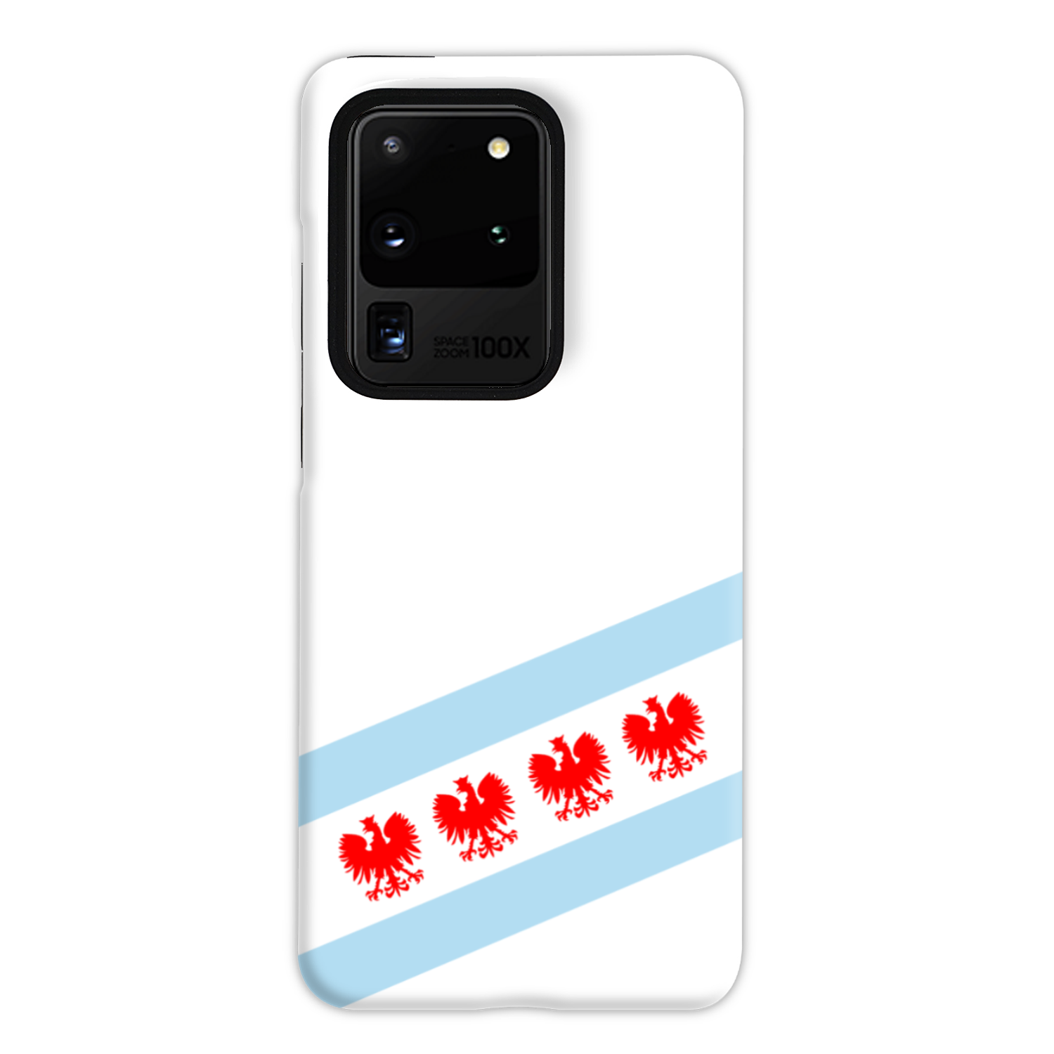 Chicago Flag Polish Four Eagle Tough Phone Case