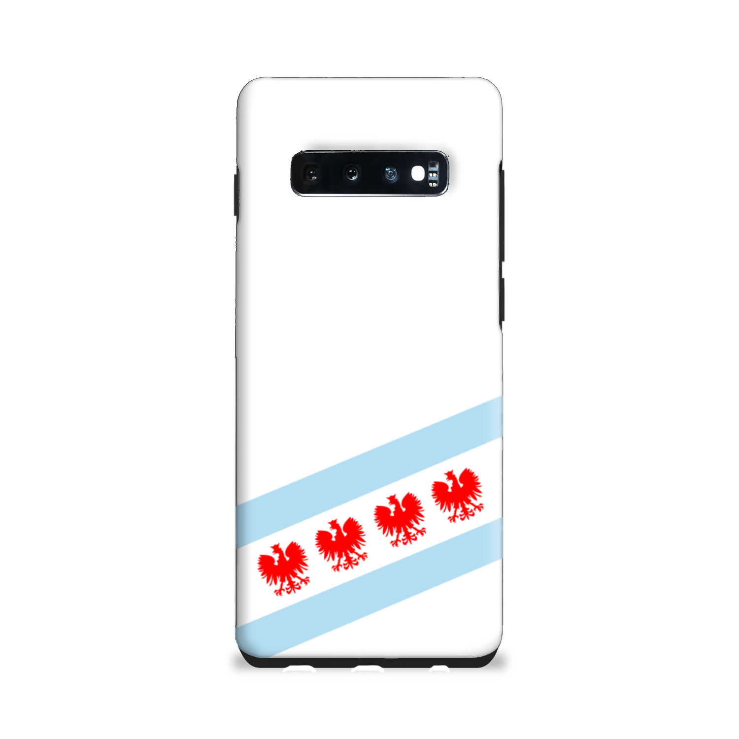 Chicago Flag Polish Four Eagle Tough Phone Case