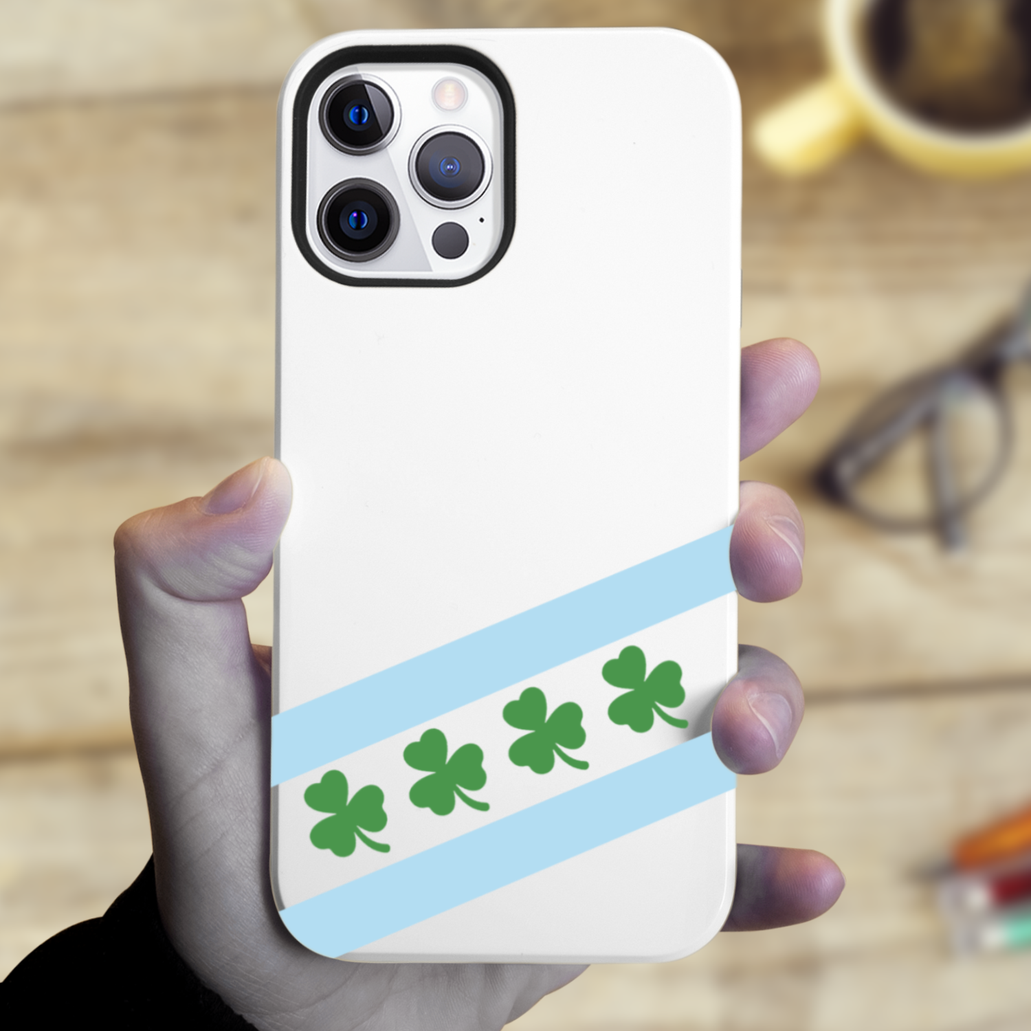 Chicago Flag Shamrock Tough Phone Case
