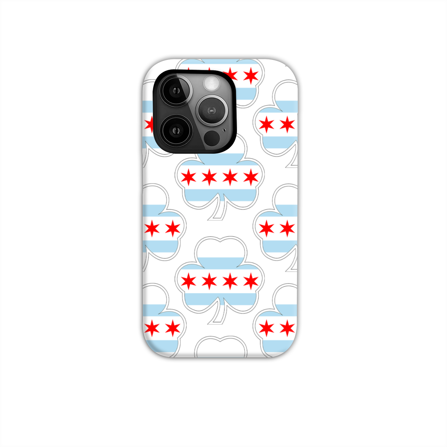 Chicago Flag Shamrock St. Patty's Tough Phone Case