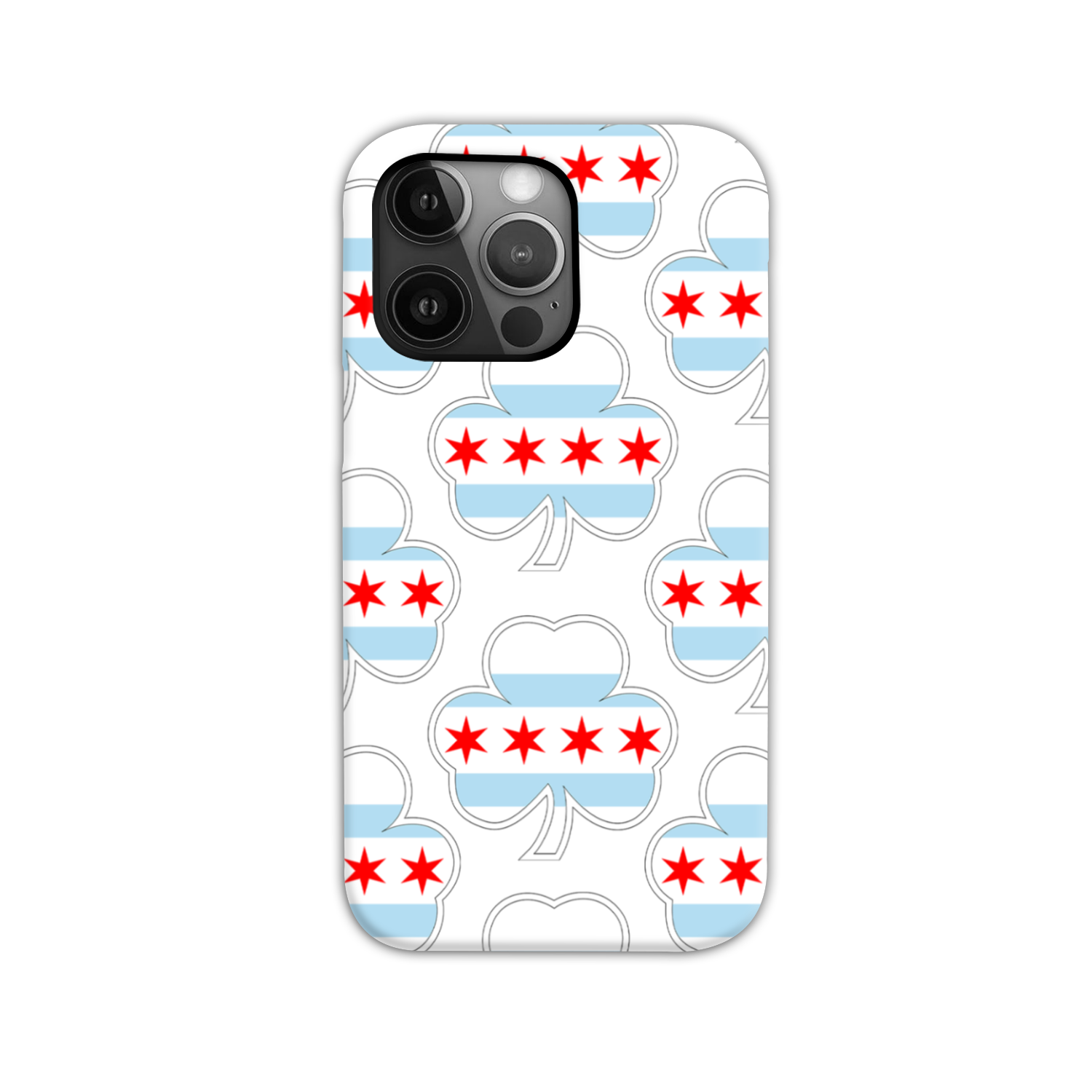 Chicago Flag Shamrock St. Patty's Tough Phone Case