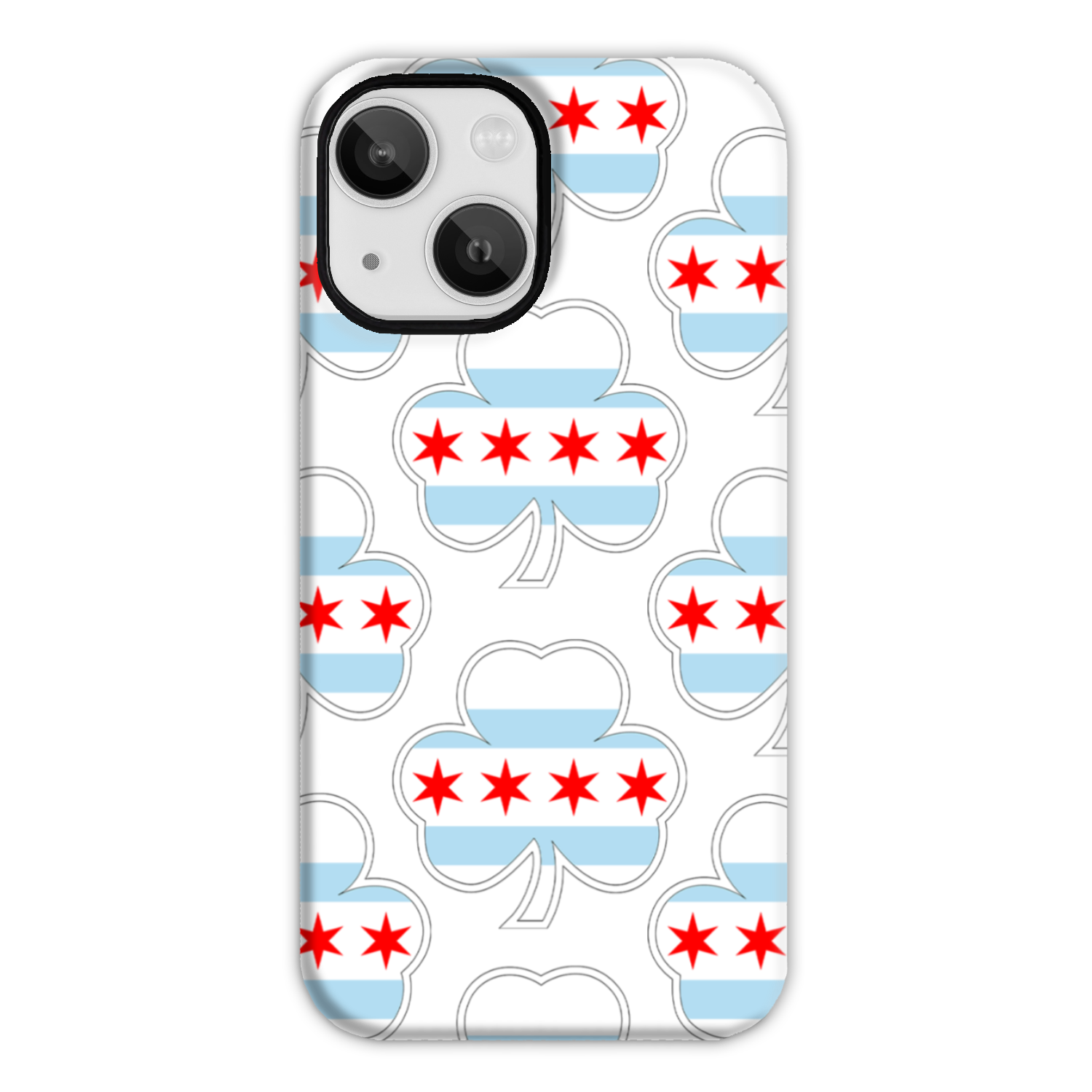 Chicago Flag Shamrock St. Patty's Tough Phone Case