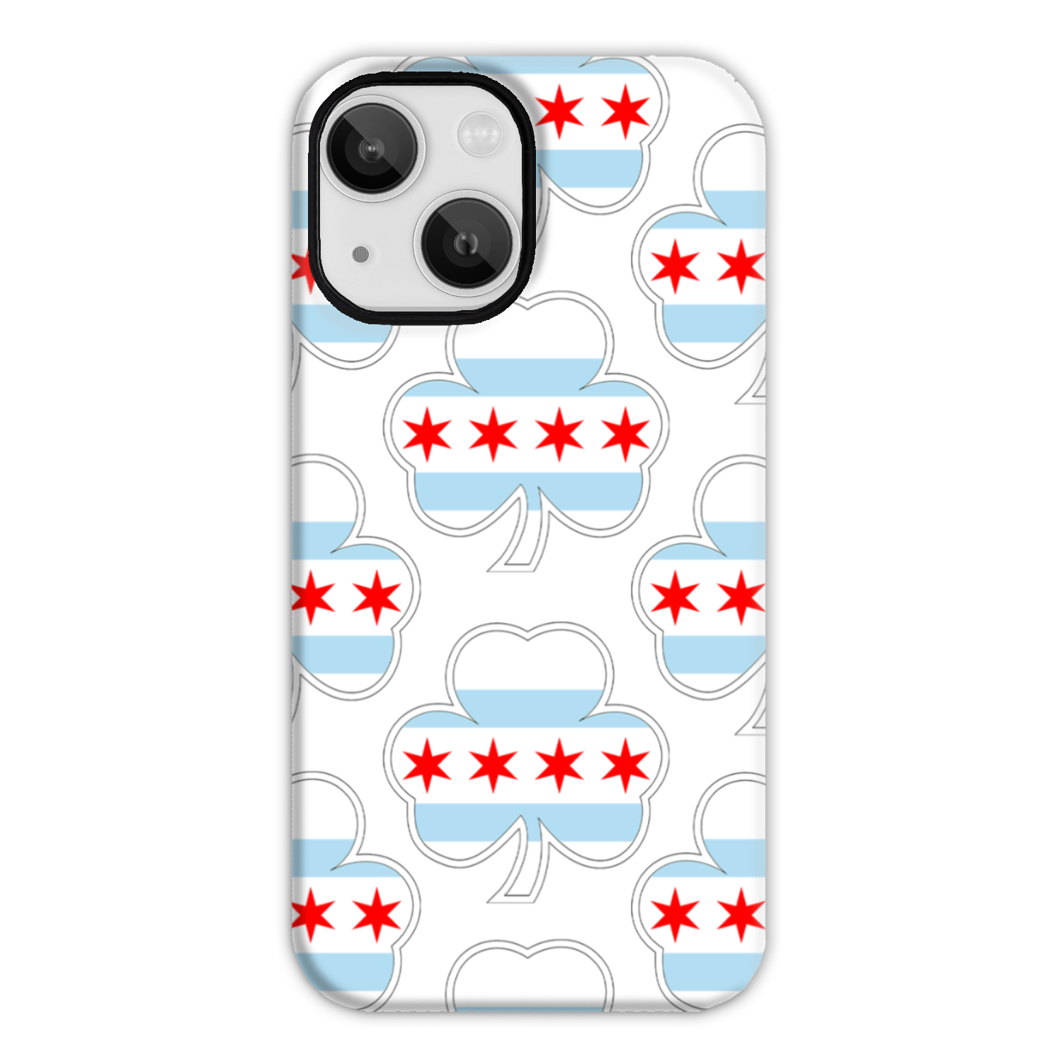 Chicago Flag Shamrock St. Patty's Tough Phone Case