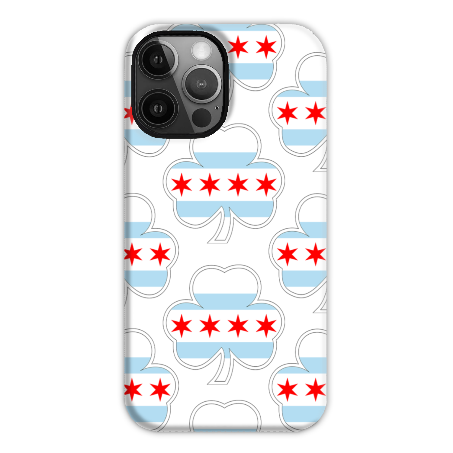 Chicago Flag Shamrock St. Patty's Tough Phone Case