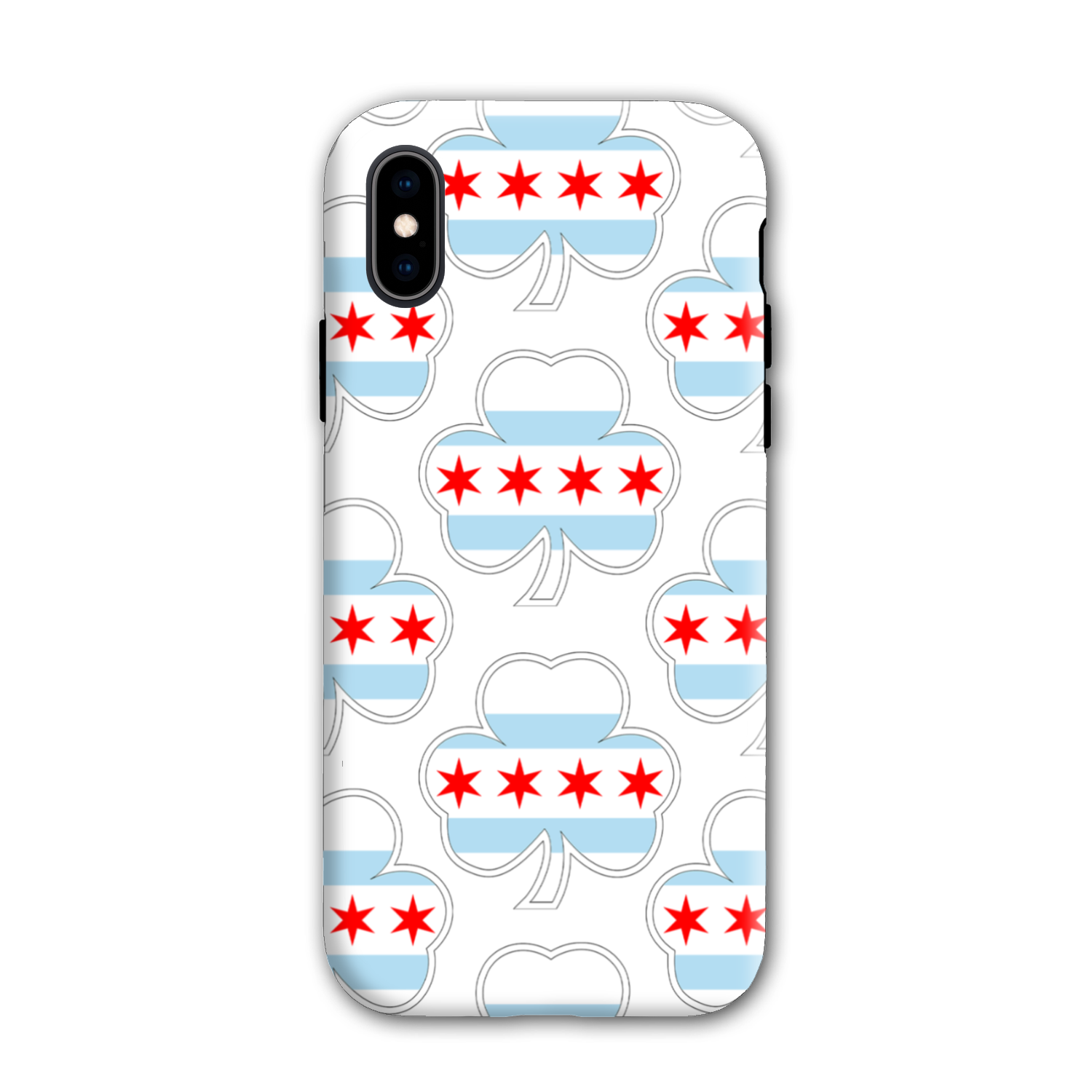 Chicago Flag Shamrock St. Patty's Tough Phone Case