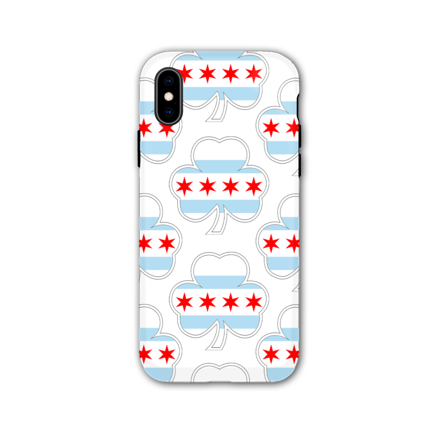 Chicago Flag Shamrock St. Patty's Tough Phone Case
