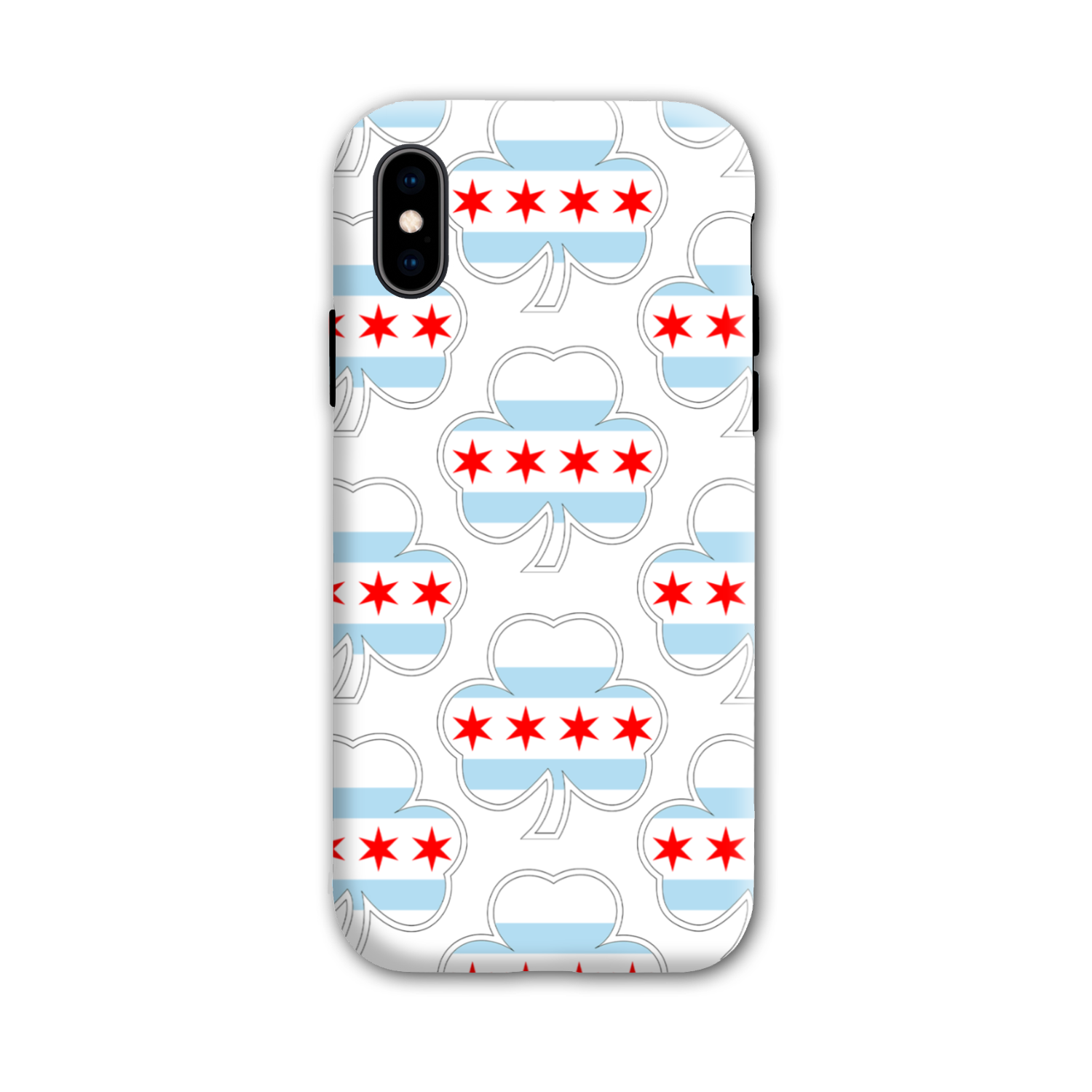Chicago Flag Shamrock St. Patty's Tough Phone Case