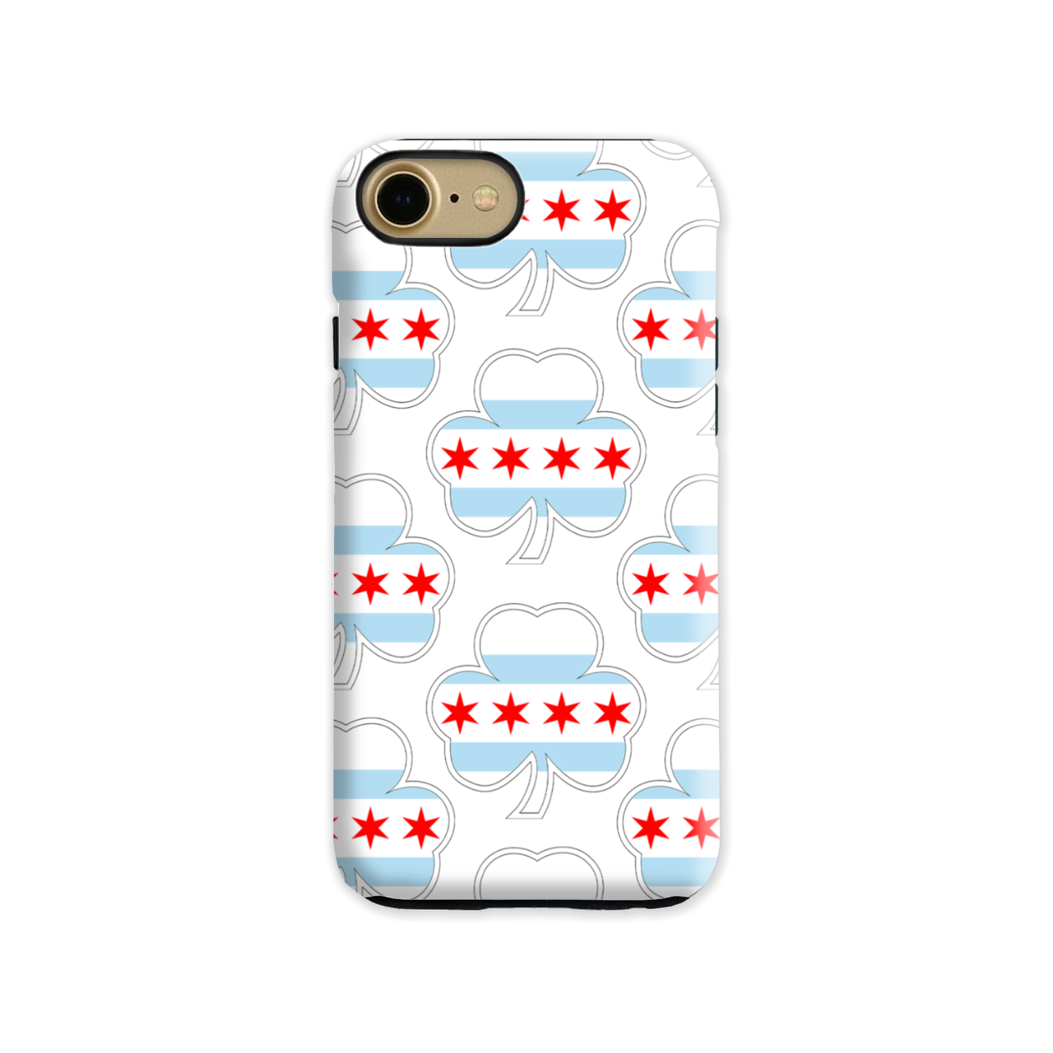 Chicago Flag Shamrock St. Patty's Tough Phone Case