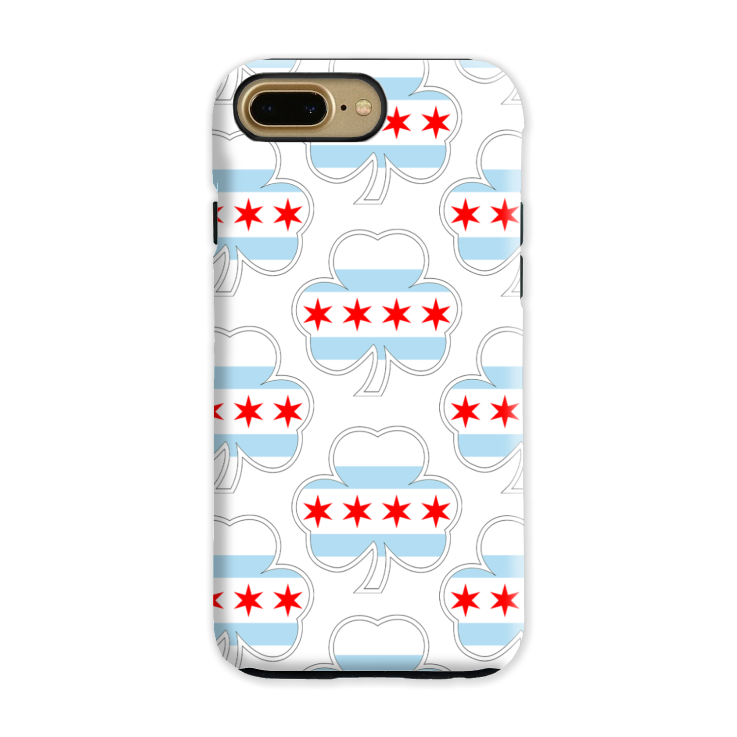 Chicago Flag Shamrock St. Patty's Tough Phone Case