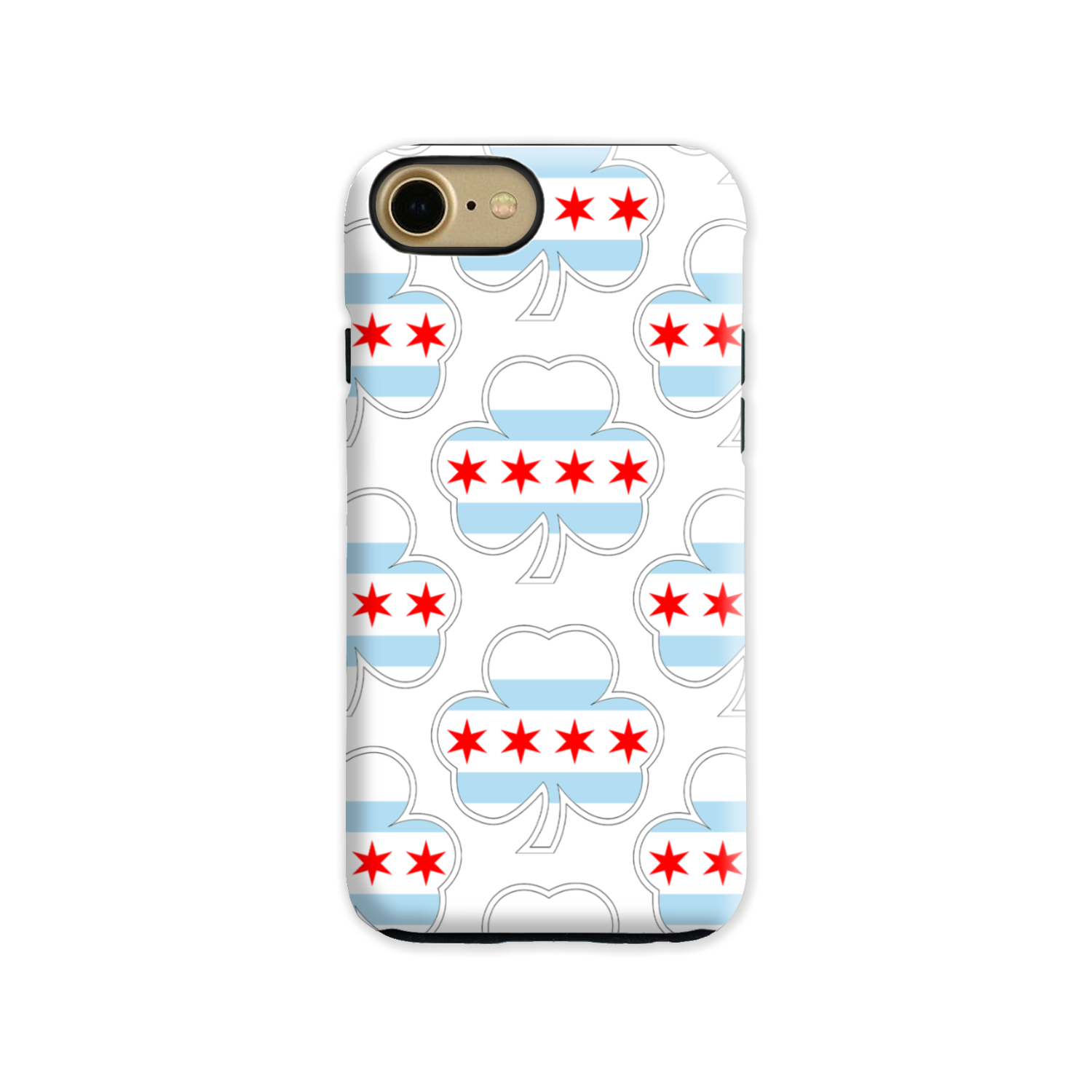 Chicago Flag Shamrock St. Patty's Tough Phone Case