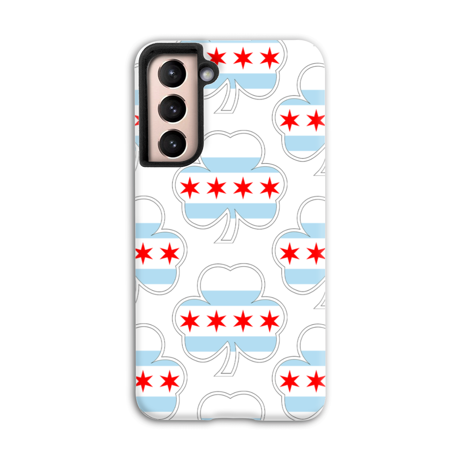 Chicago Flag Shamrock St. Patty's Tough Phone Case