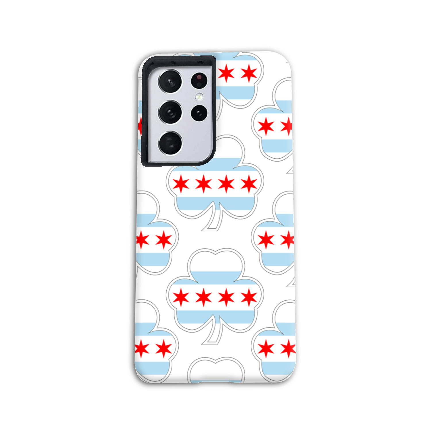 Chicago Flag Shamrock St. Patty's Tough Phone Case