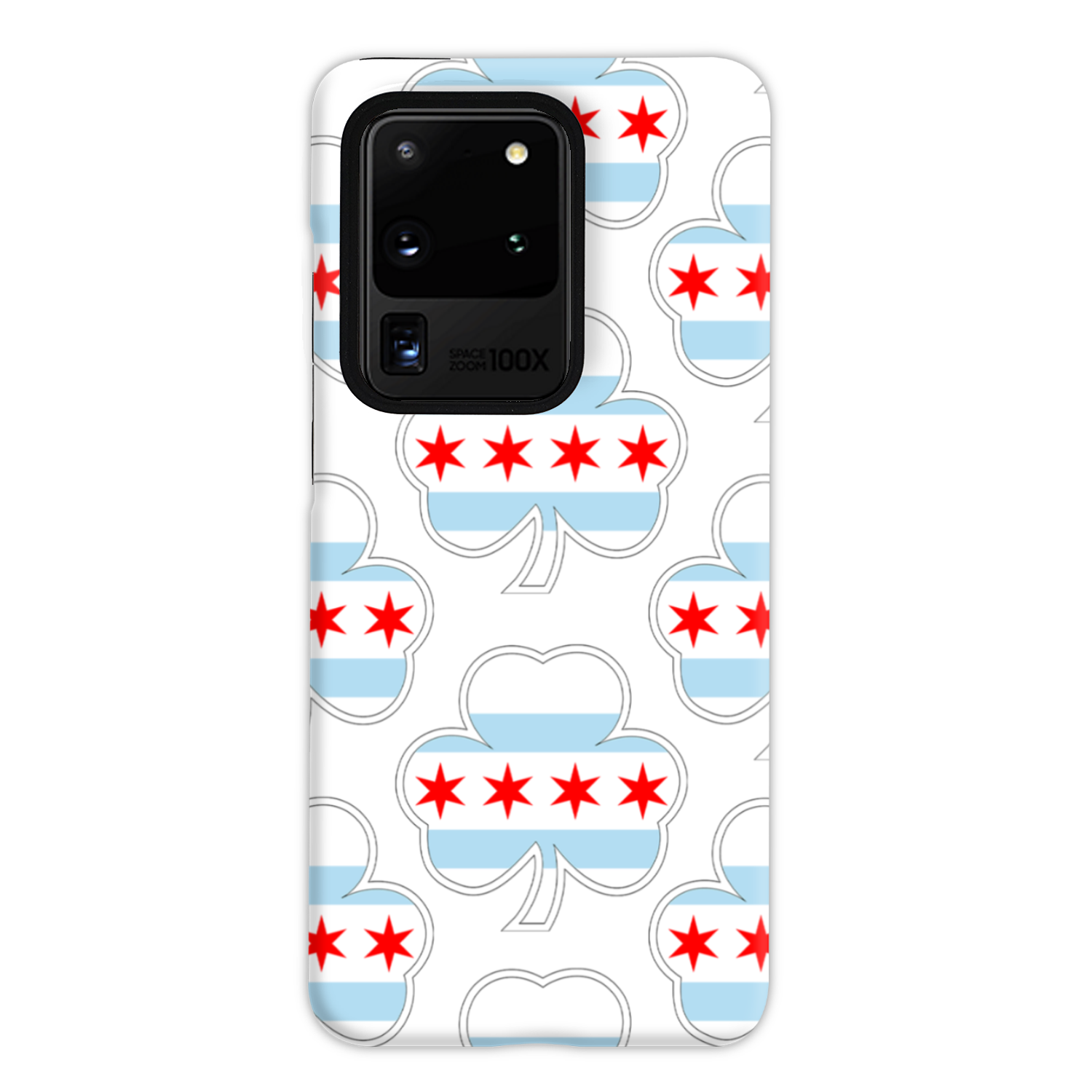Chicago Flag Shamrock St. Patty's Tough Phone Case