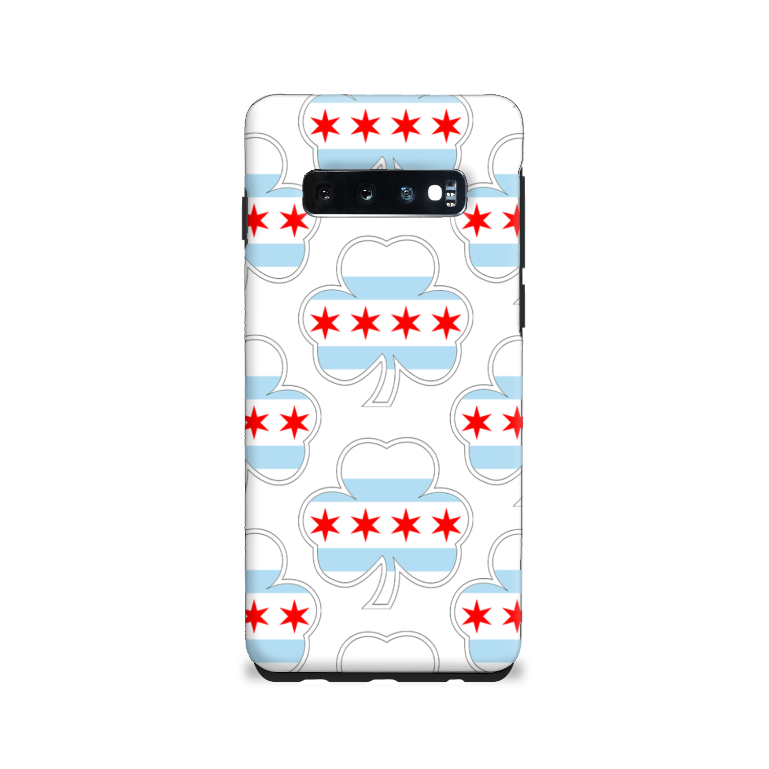 Chicago Flag Shamrock St. Patty's Tough Phone Case