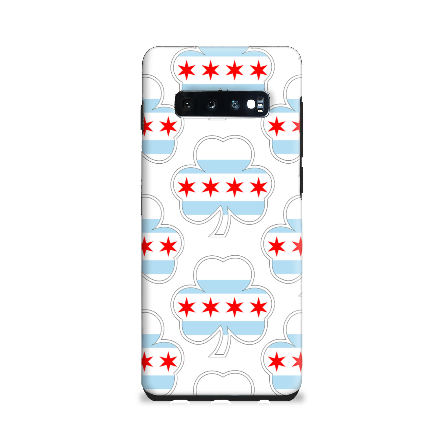 Chicago Flag Shamrock St. Patty's Tough Phone Case