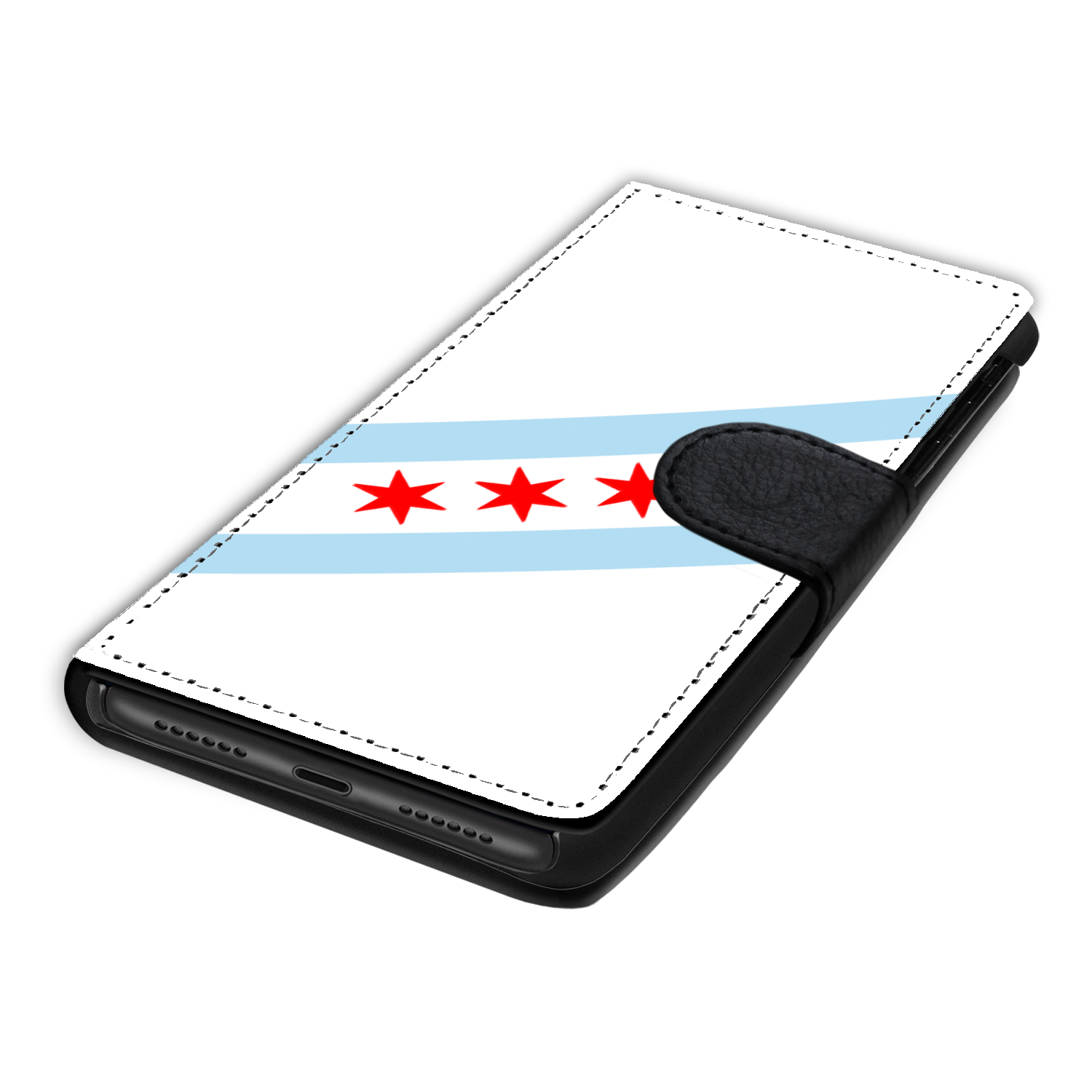 Chicago Flag Wallet Phone Case