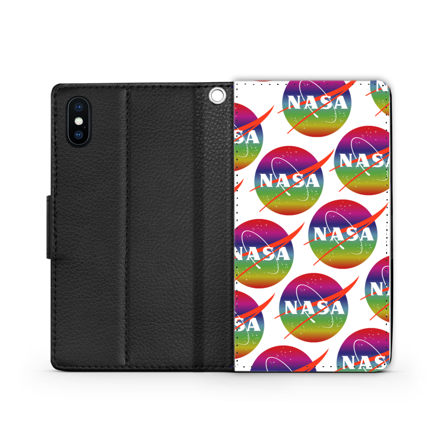 NASA Rainbow Wallet Phone Case