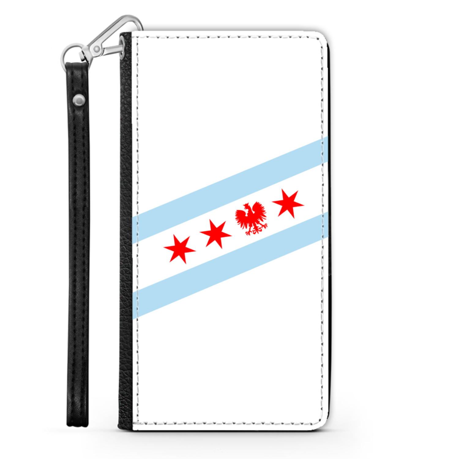 Chicago Flag Polish Eagle Wallet Phone Case