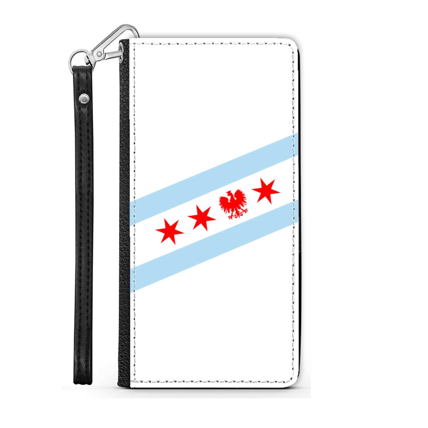 Chicago Flag Polish Eagle Wallet Phone Case