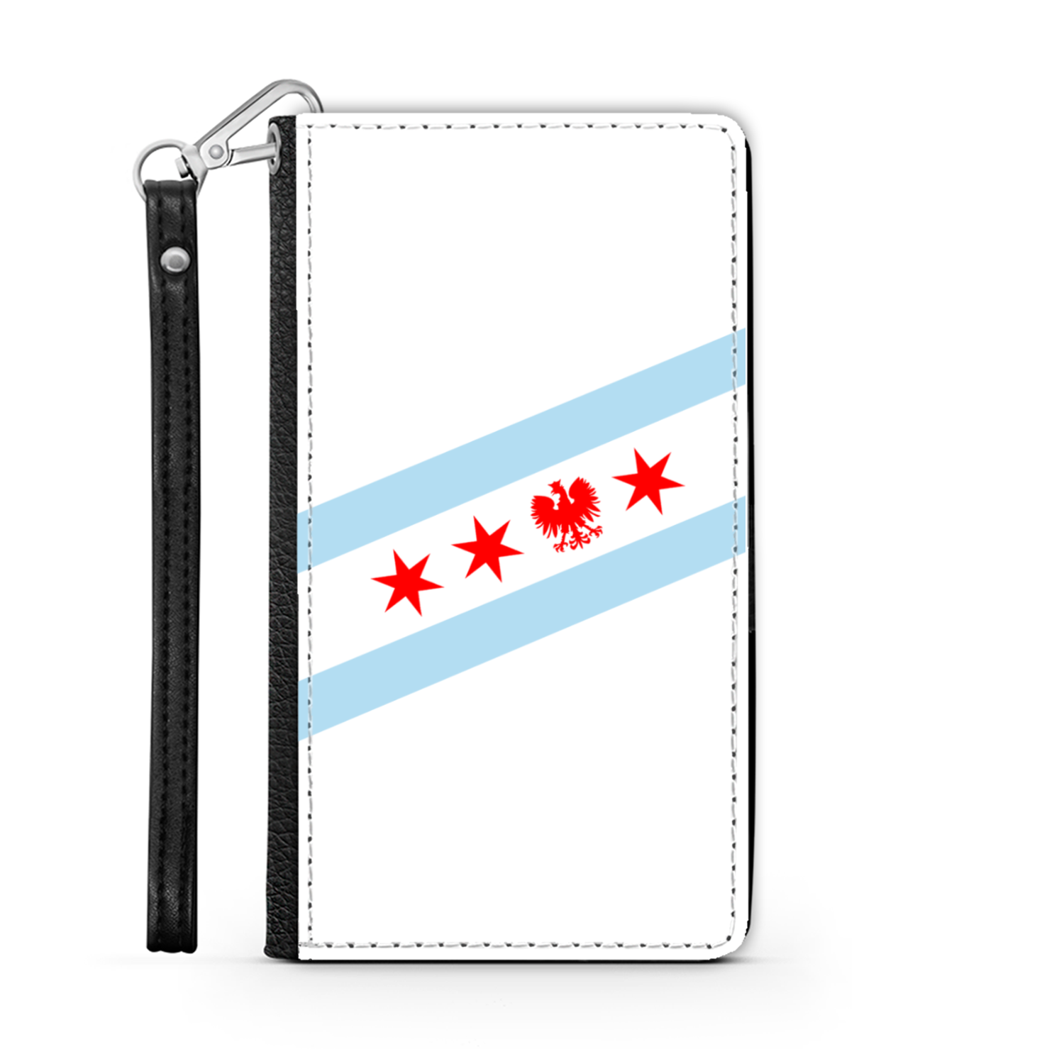 Chicago Flag Polish Eagle Wallet Phone Case