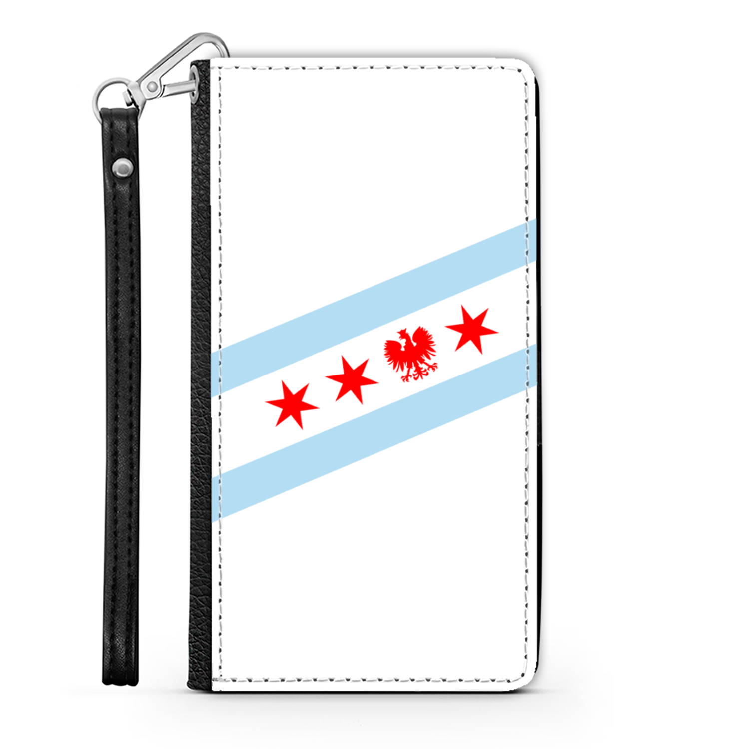 Chicago Flag Polish Eagle Wallet Phone Case