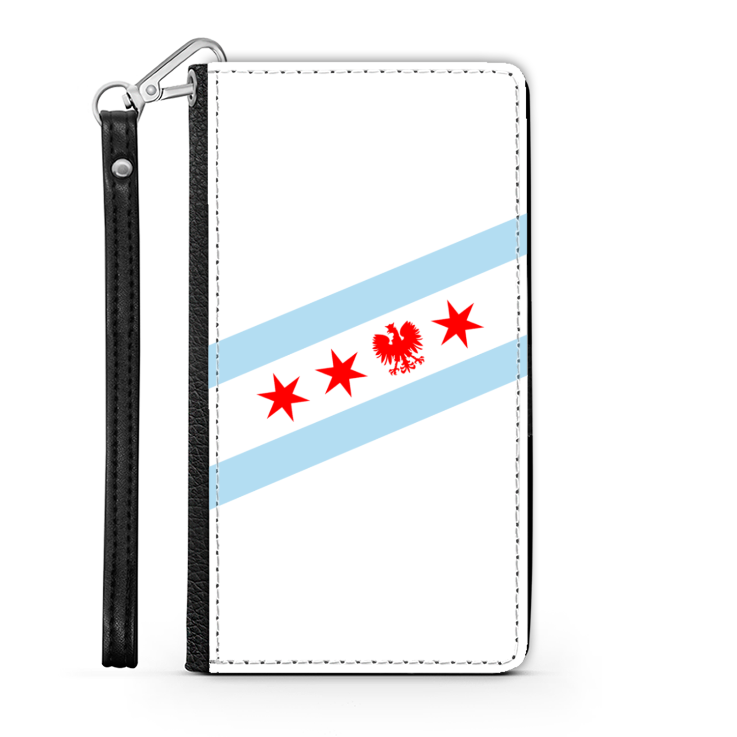 Chicago Flag Polish Eagle Wallet Phone Case