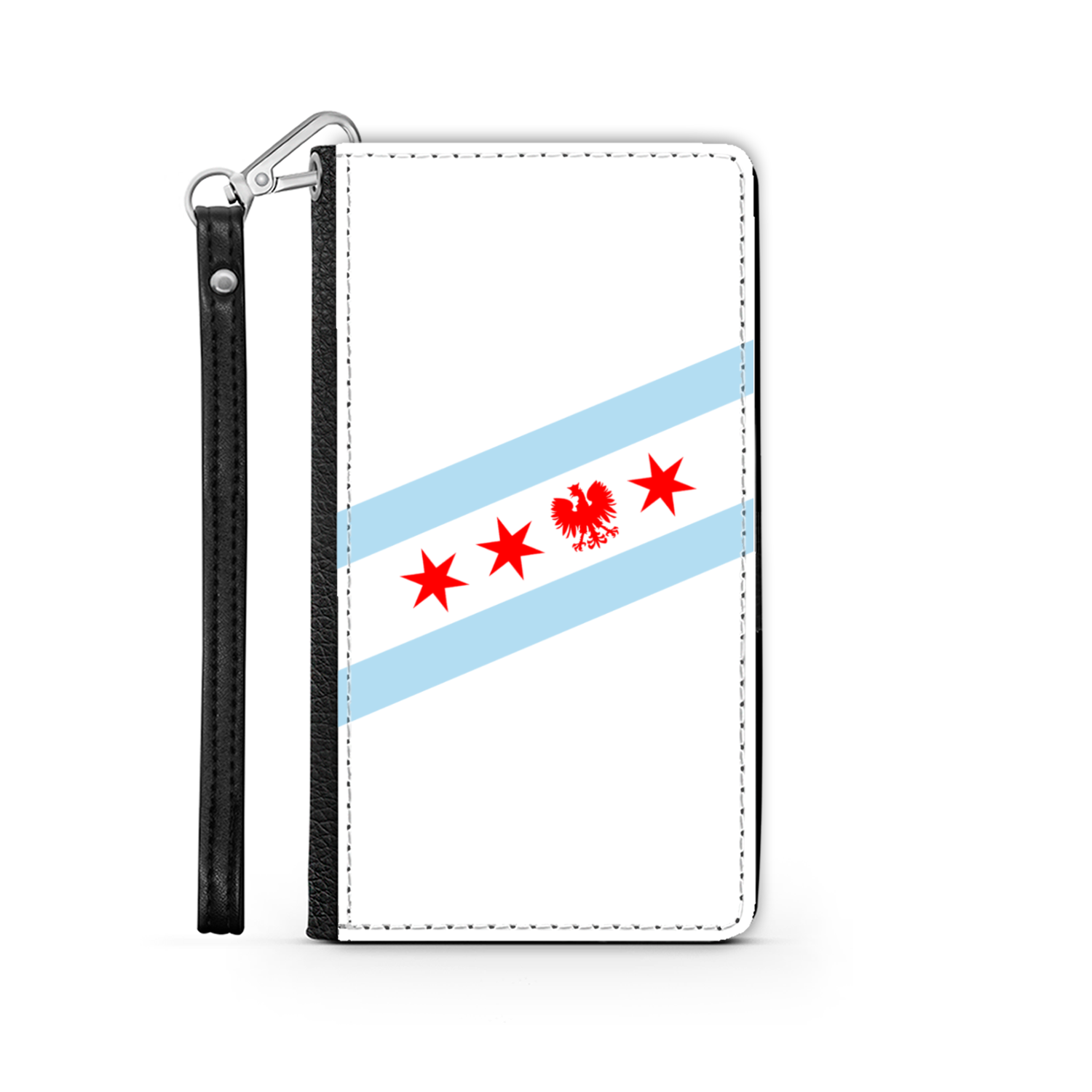 Chicago Flag Polish Eagle Wallet Phone Case