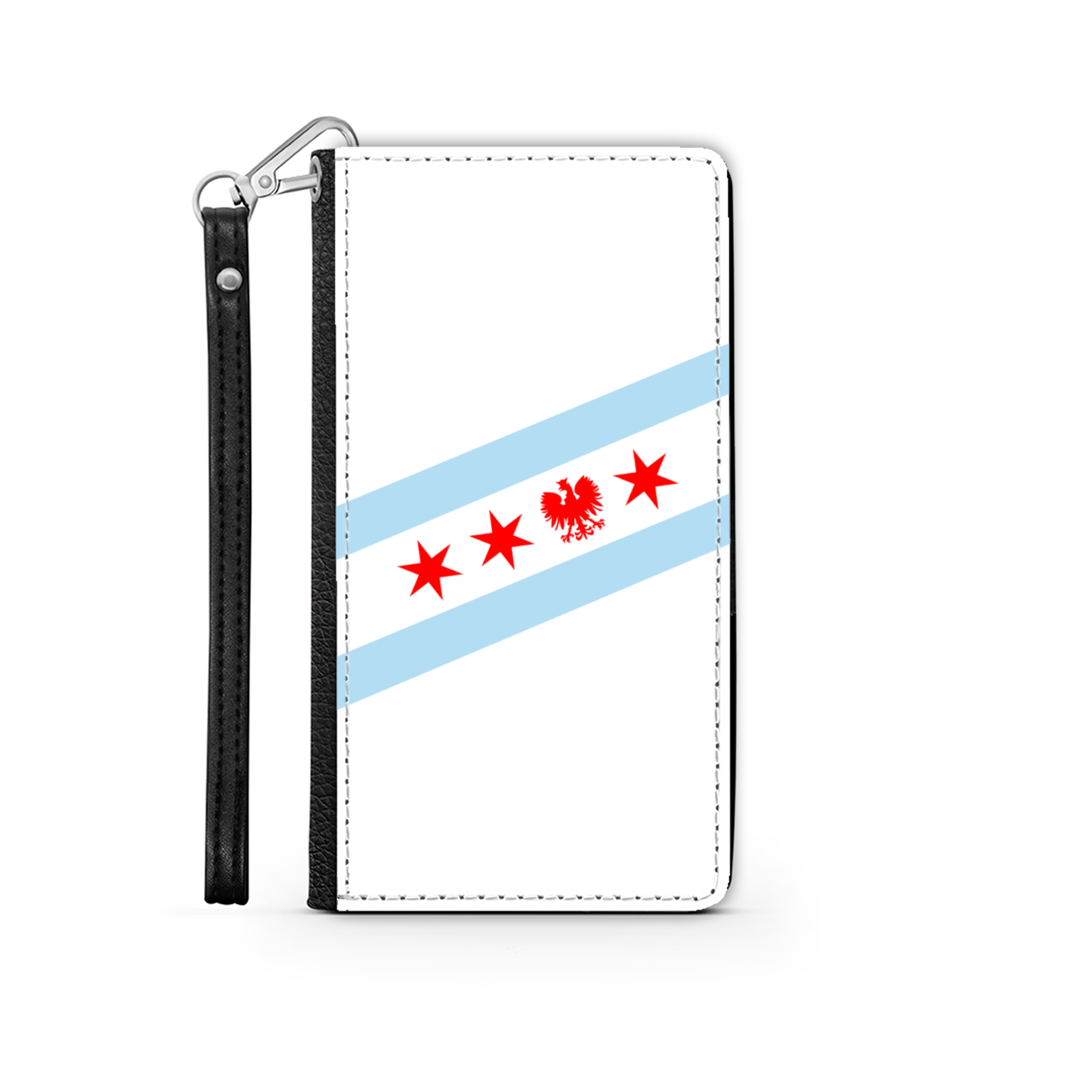 Chicago Flag Polish Eagle Wallet Phone Case