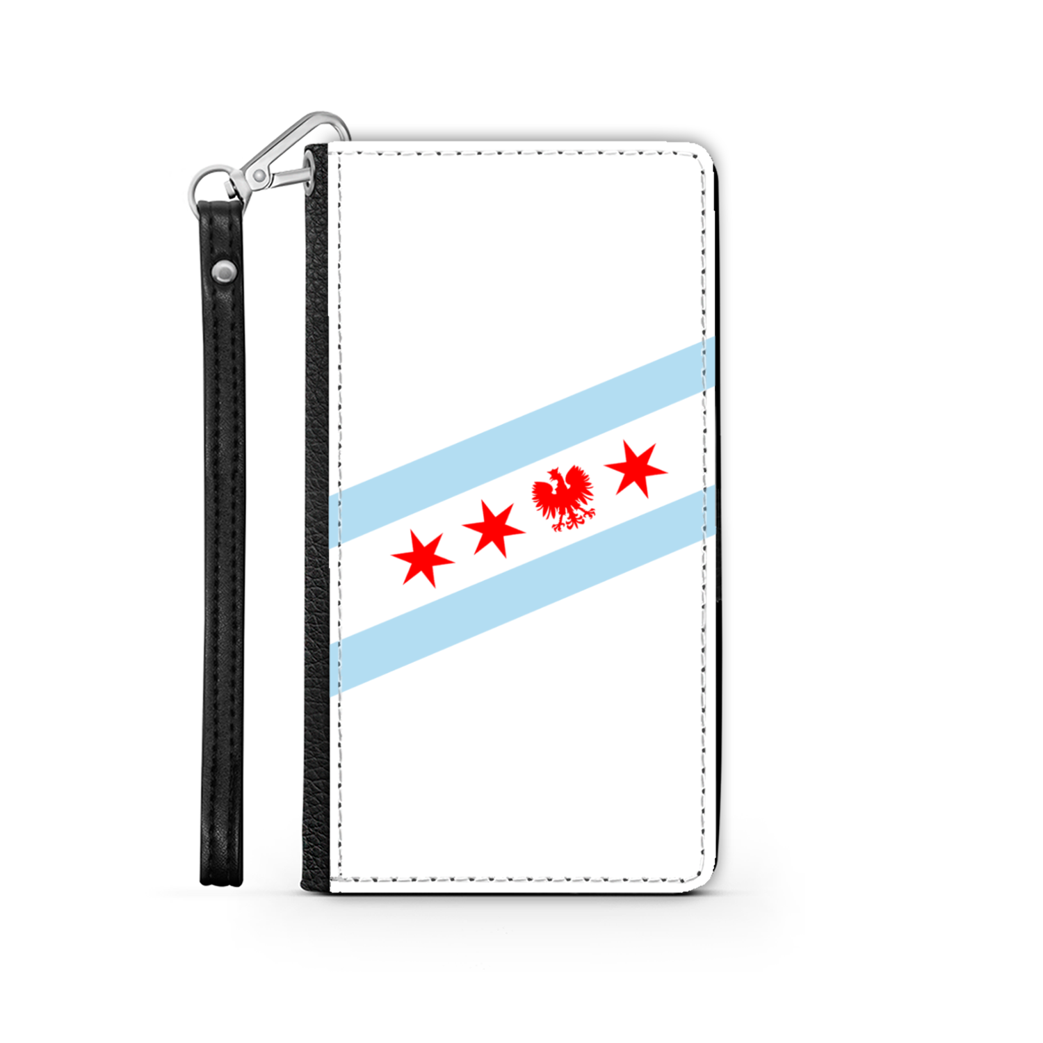 Chicago Flag Polish Eagle Wallet Phone Case