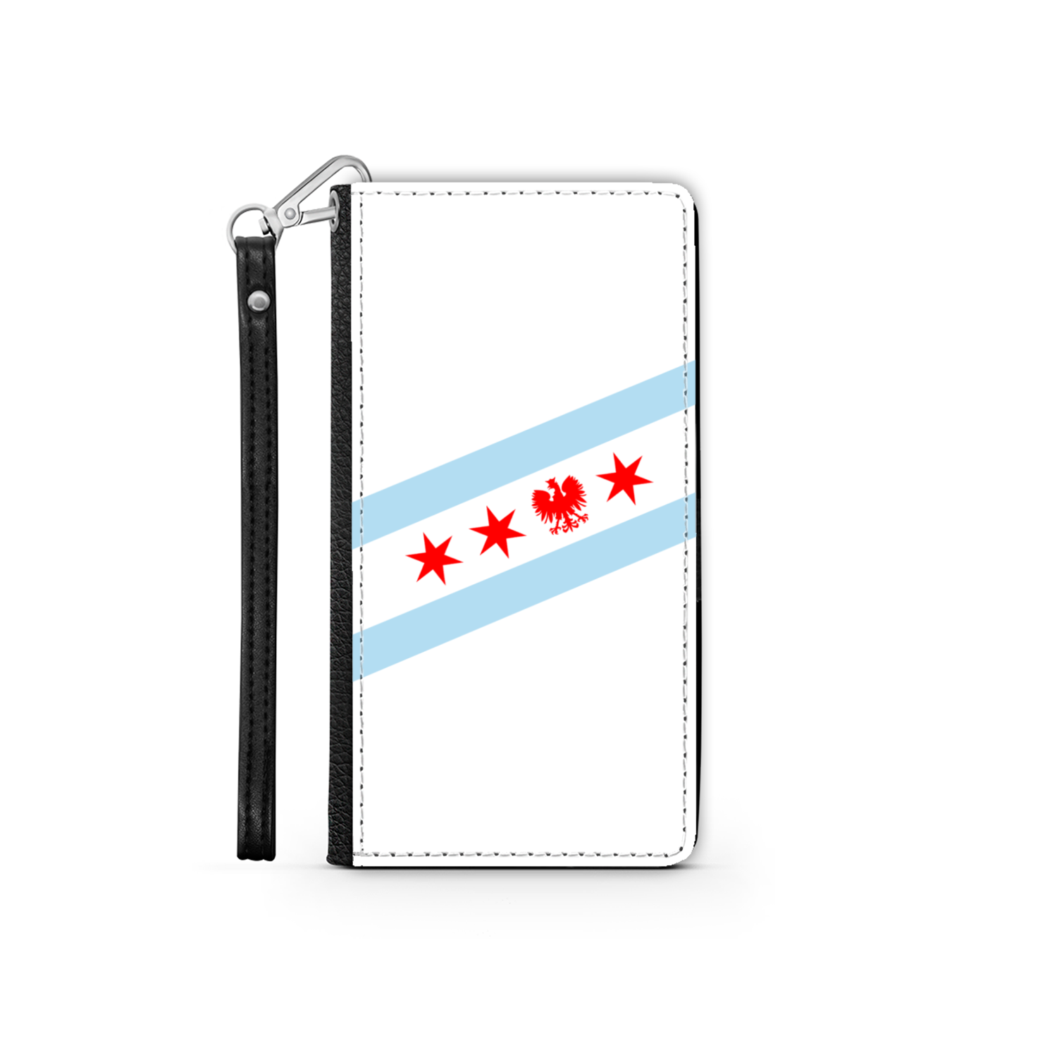 Chicago Flag Polish Eagle Wallet Phone Case